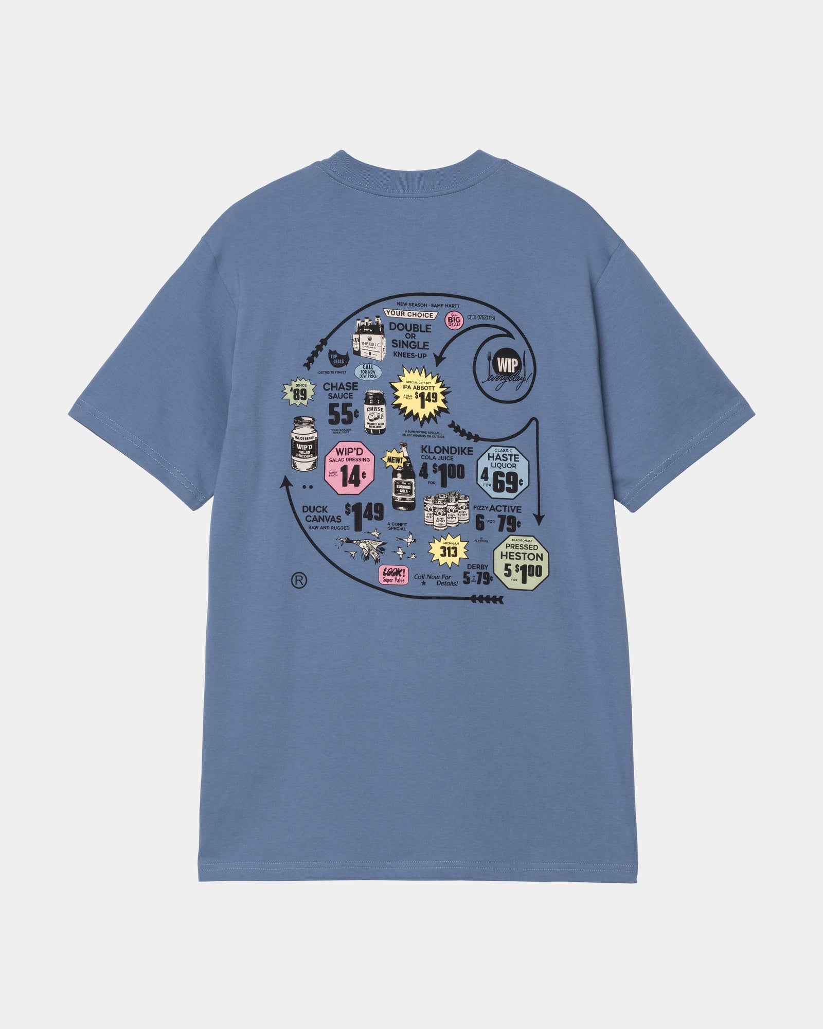 Catalogue C Logo T-Shirt for Men & Women | Soft Cotton Blue Iris Tee - Casual Wear, Street Style, Everyday Comfort