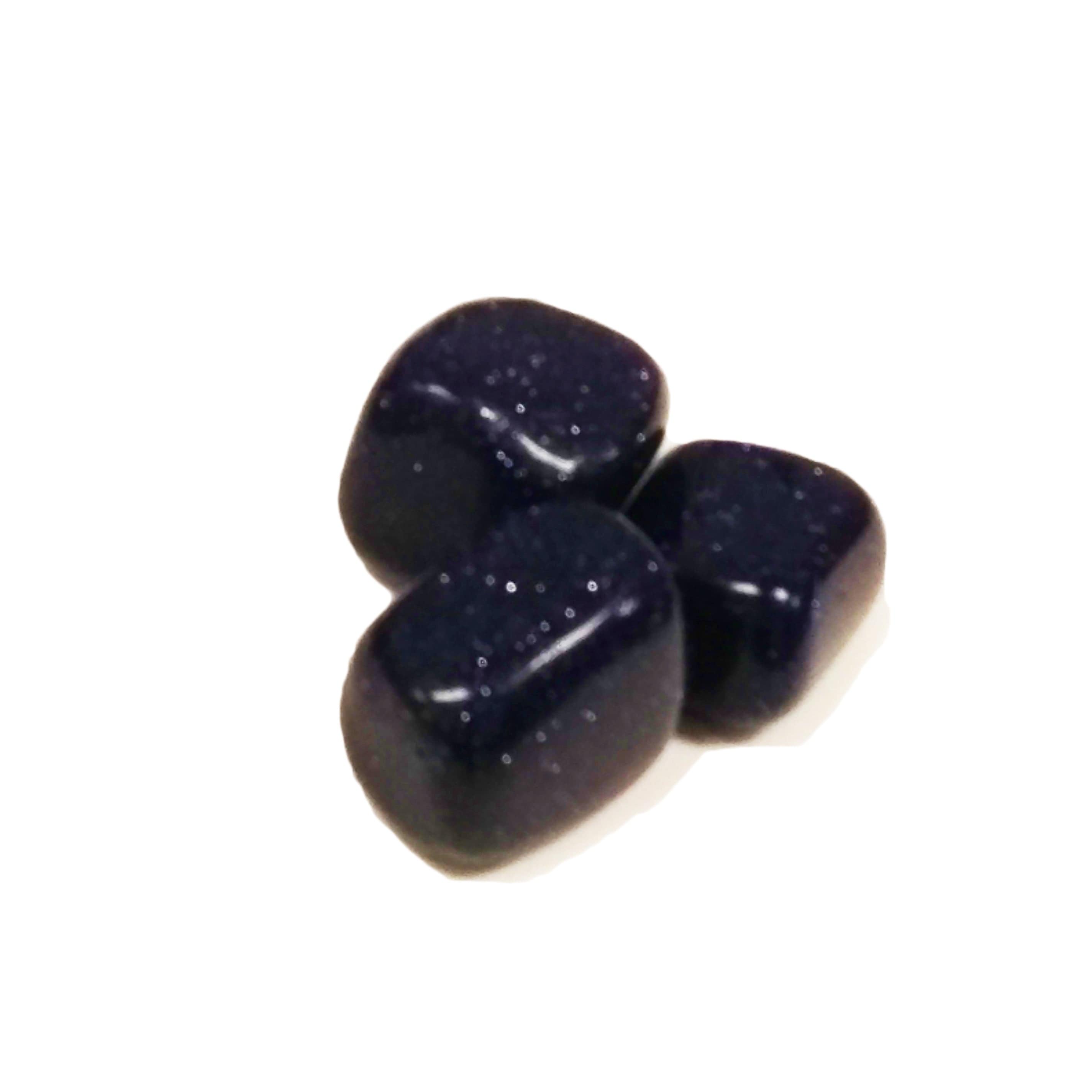 Blue Goldstone Tumbled Pocket Stone - Healing Crystal for Meditation, Stress Relief & Positive Energy - Perfect for Reiki, Yoga & Spiritual Practices