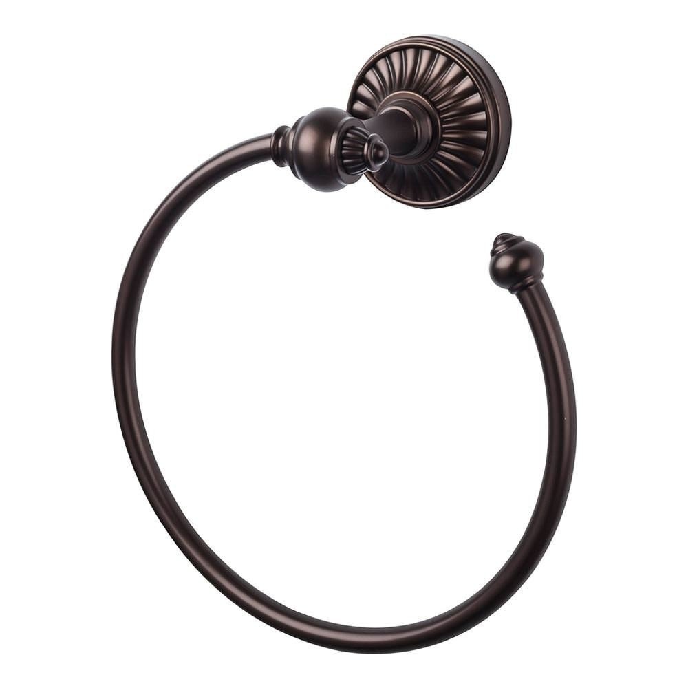 Top Knobs TUSC5-PTA Tuscany Bath Ring Pull in Pewter Finish - Elegant Cabinet Hardware for Bathroom Vanity and Kitchen Cabinets