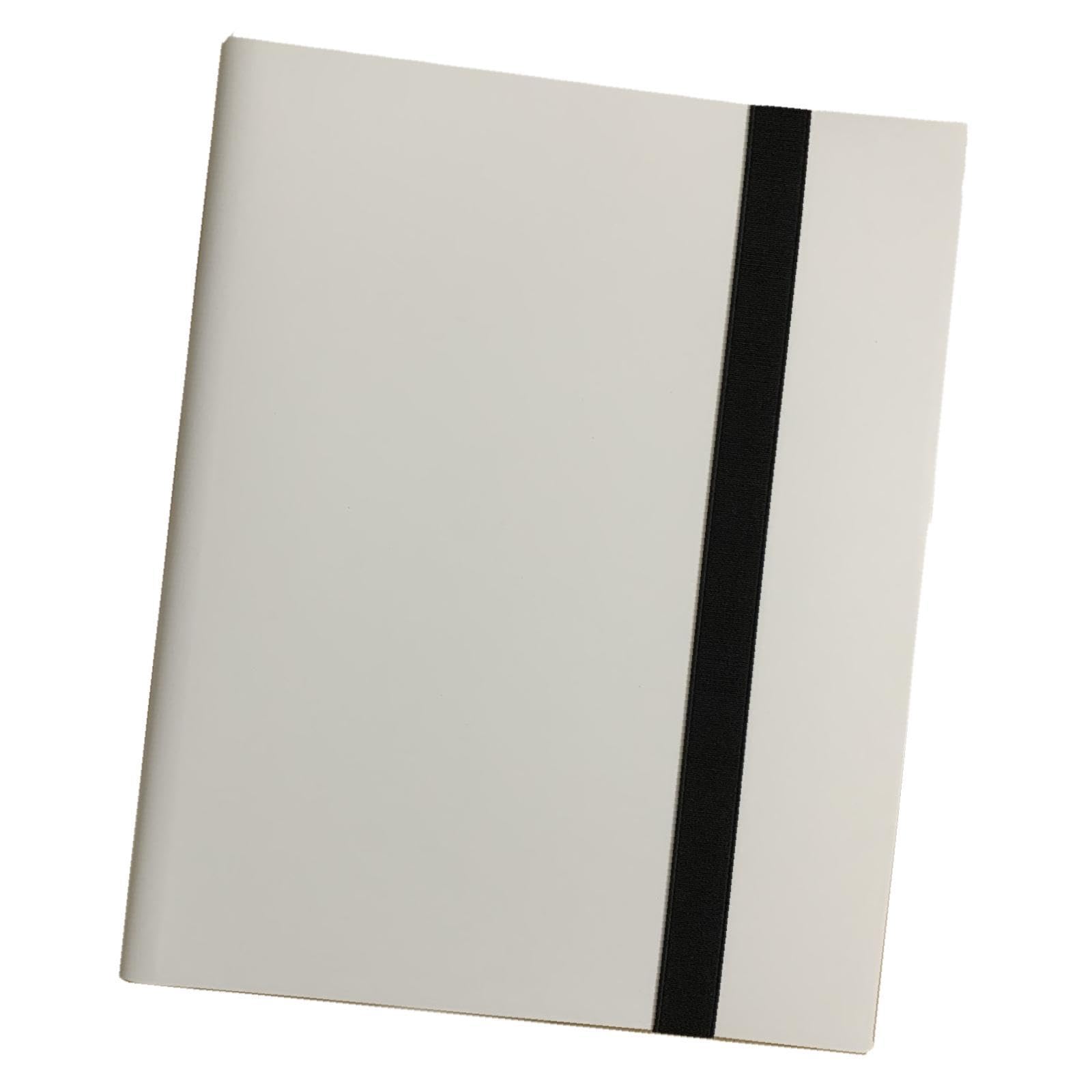 Colaxi 9-Pocket Trading Card Binder - Premium Card Collection Organizer for Pokemon, MTG, and Sports Cards - Durable White Card Holder with Secure Storage - Perfect for Collectors, Gamers, and Tournaments
