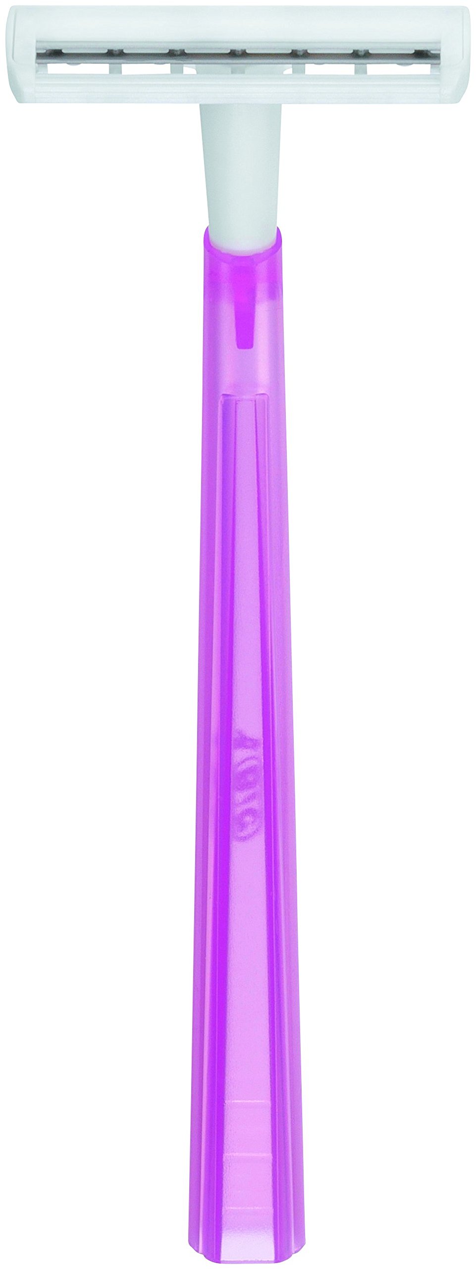 BIC Twin Lady Sensitive Razors - 15 Pack Disposable Razors with 2 Blades for Smooth & Precise Shave - Ideal for Sensitive Skin & Travel Use
