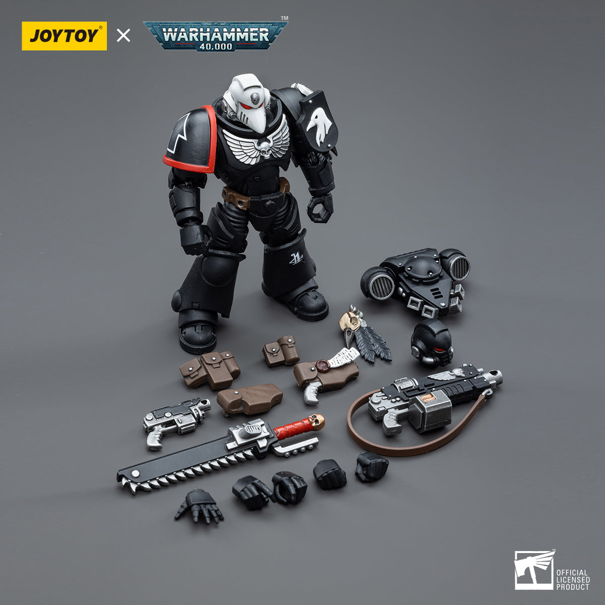 JOYTOY 1/18 Scale Warhammer 40K Raven Guard Intercessors Action Figure Set (4pcs) - Perfect for Collectors, Tabletop Gaming & Display
