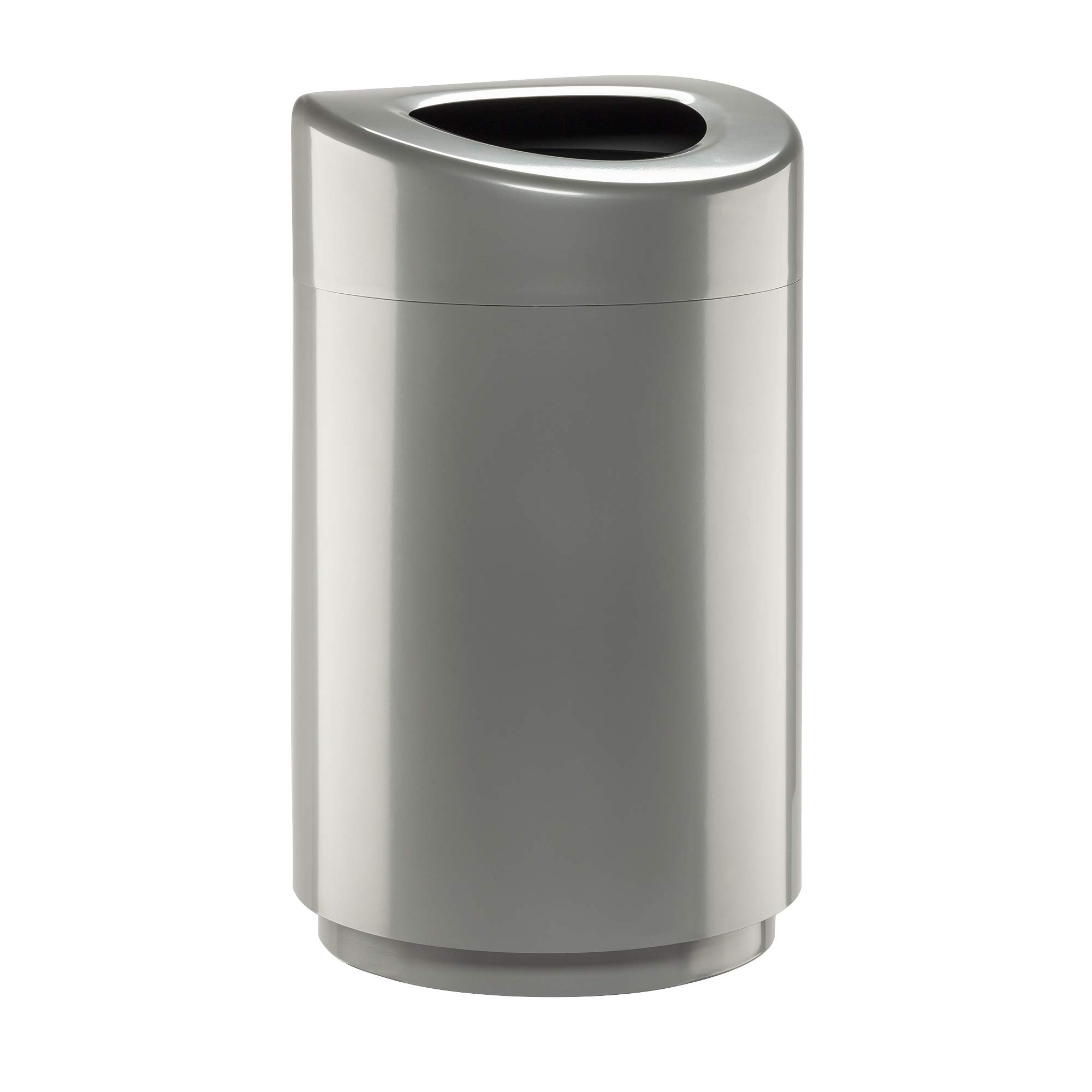 Safco 30 Gallon Stainless Steel Open Top Trash Can - Modern Silver Garbage Bin for Kitchen, Office, Bathroom & Indoor Use - Durable & Stylish Waste Container for Home & Commercial Spaces