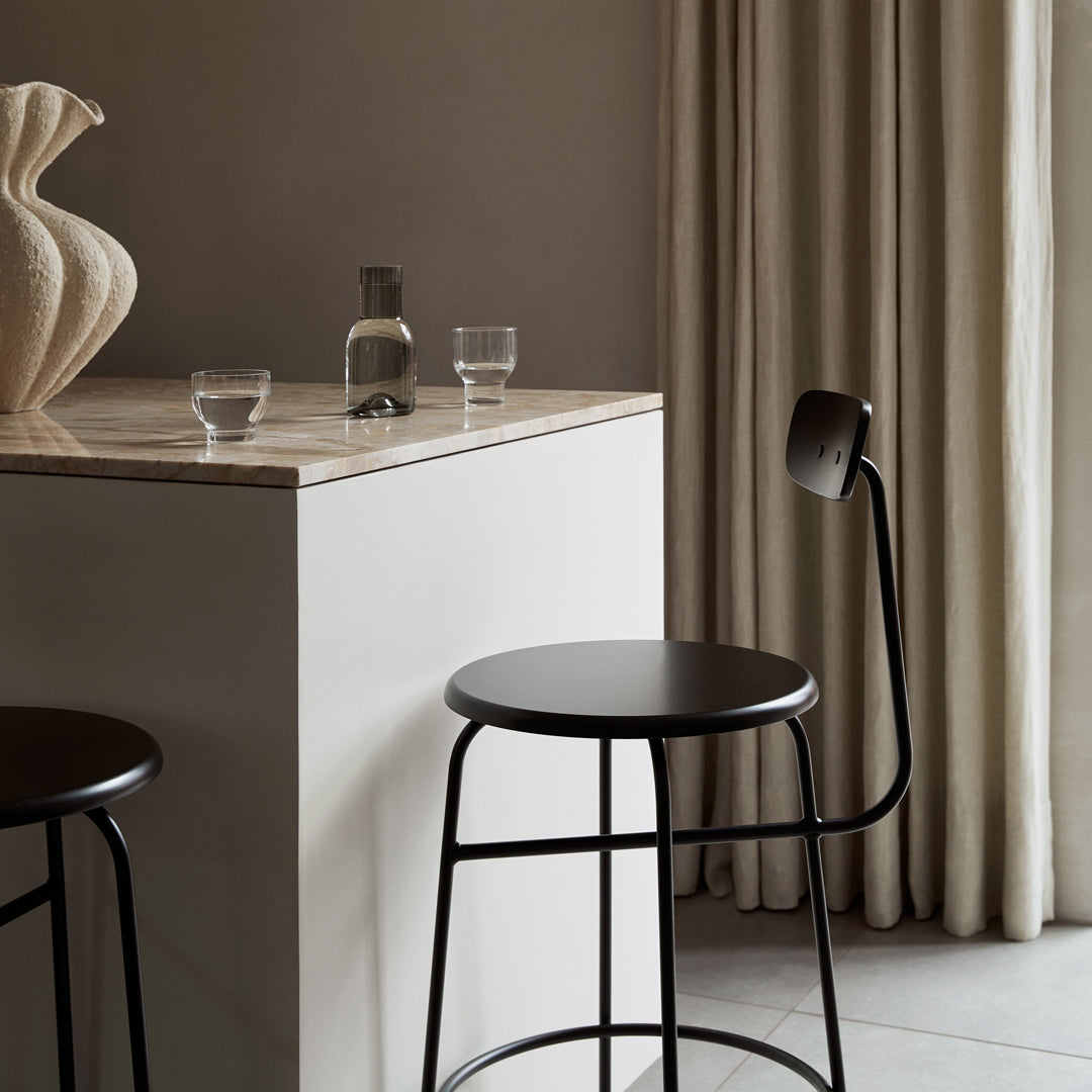 Afteroom Counter Chair - Modern Minimalist Stool for Kitchen Island, Bar & Dining - High-Quality Wooden Seat with Ergonomic Design - Perfect for Small Spaces & Contemporary Interiors