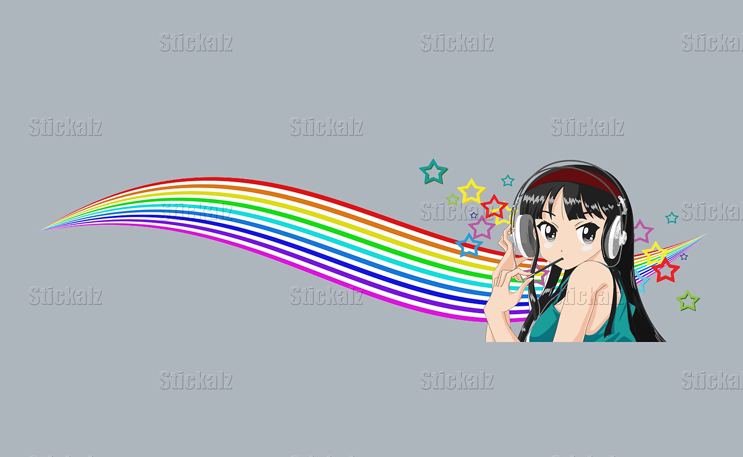 Anime Girl Car Stickers - Large 26x90 One Piece Manga Decals for Cars, Sexy Anime Girl Decals for Men - Waterproof Vinyl Vehicle Decoration for Windows, Laptops, Motorcycles (Multi Style ZYO_5)