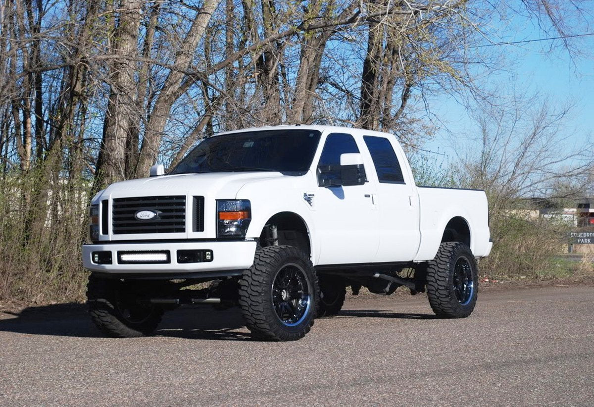 120W 20 LED Light Bar with Bumper Mount Bracket & Wiring Kit - Compatible with 2008-2010 Ford F250 F350 Super Duty Trucks - Perfect for Off-Roading, Night Driving, and Work Site Lighting