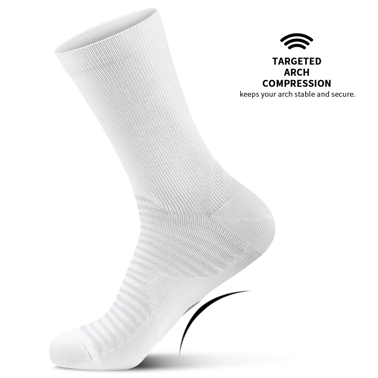 GECKOMAN x PAPLUS Athletic Crew Socks for Men & Women - Breathable Performance Running Socks for Sports, Gym & Daily Wear