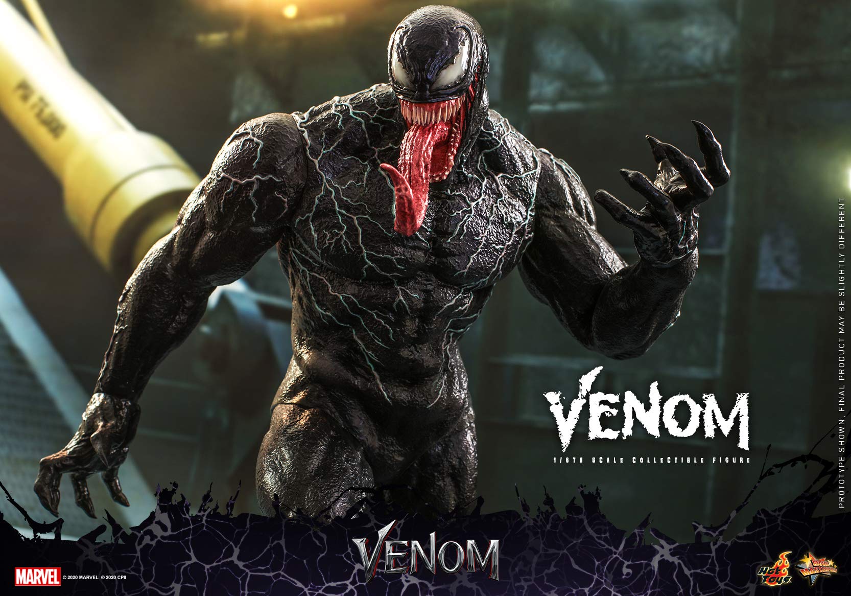 Hot Toys Marvel Venom 1/6 Scale Collectible Action Figure - Premium Movie-Inspired Superhero Model for Display & Collection