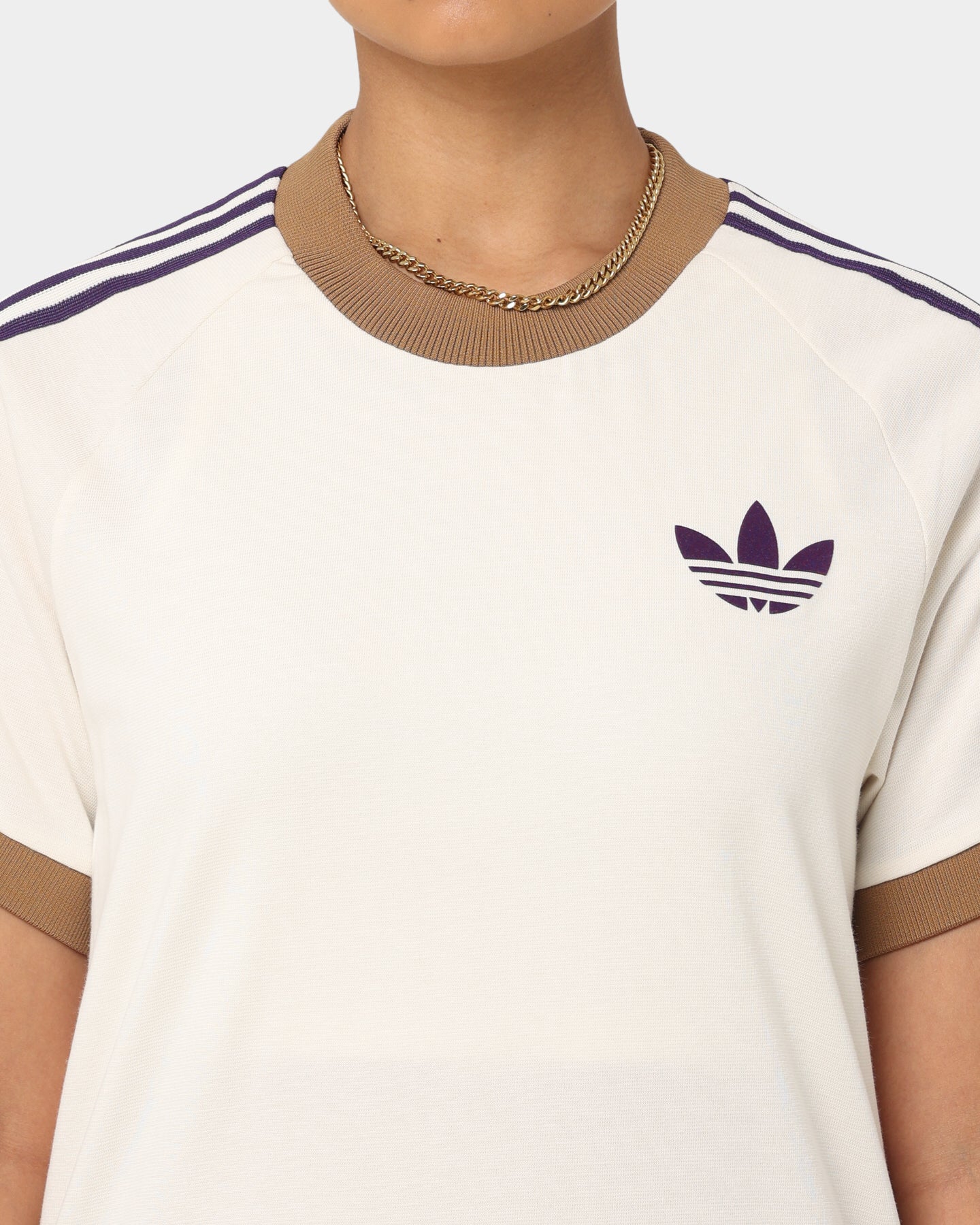 Adidas Adicolor Cali T-Shirt for Men - Cream White Casual Tee | Comfortable Cotton Shirt for Streetwear, Gym & Everyday Wear