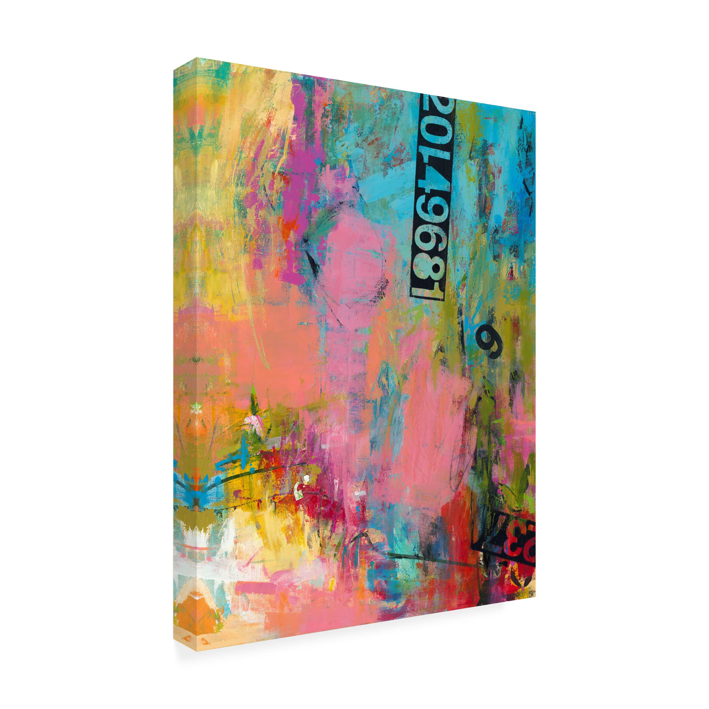 Janet Bothne 'Silks' Canvas Art Print - Modern Abstract Wall Decor for Living Room, Bedroom & Office - Trademark Fine Art Collection