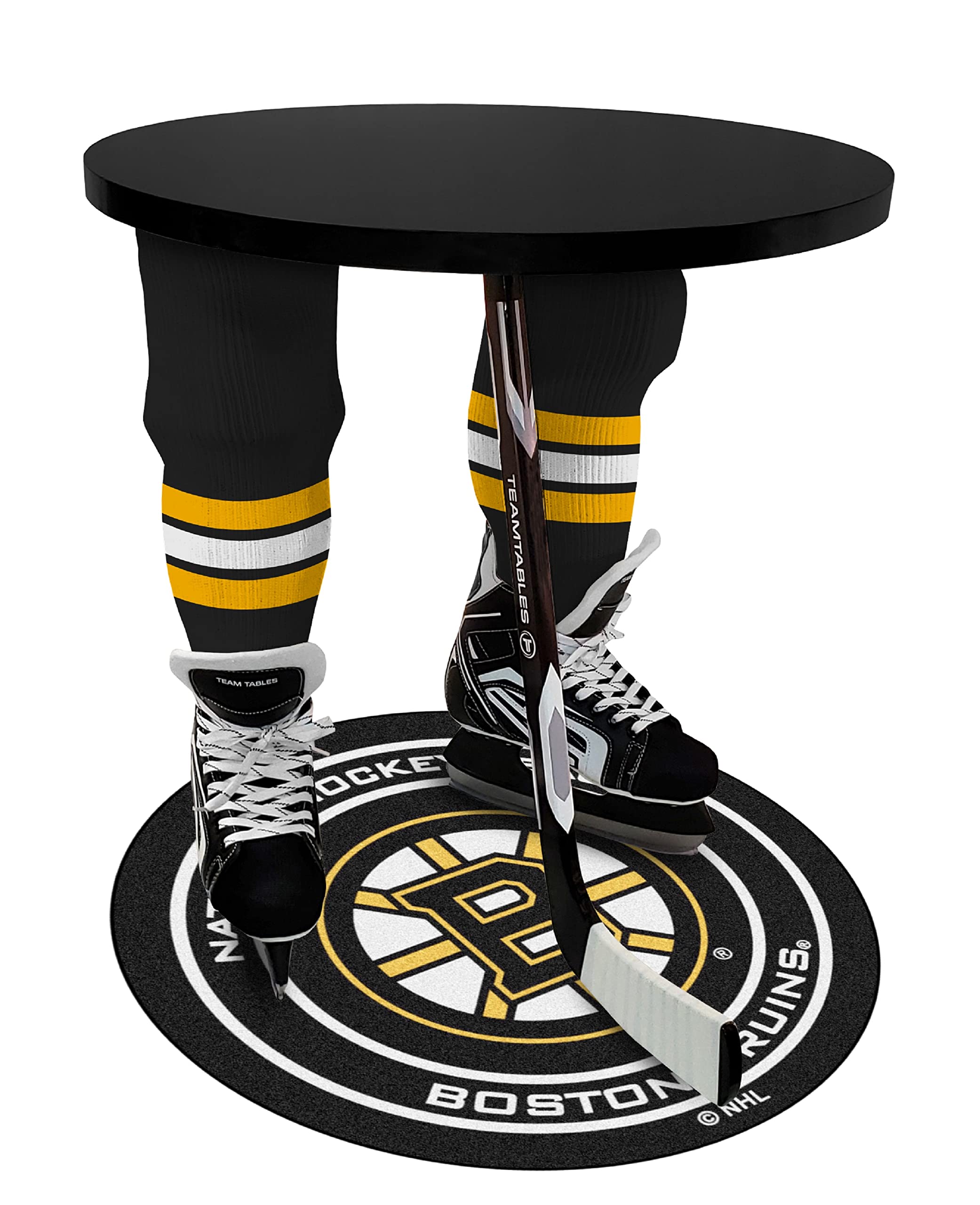 Boston Bruins NHL Hockey Table Game - Premium Air Hockey Table for Home & Game Room - Perfect for Family Fun & Sports Fans Entertainment