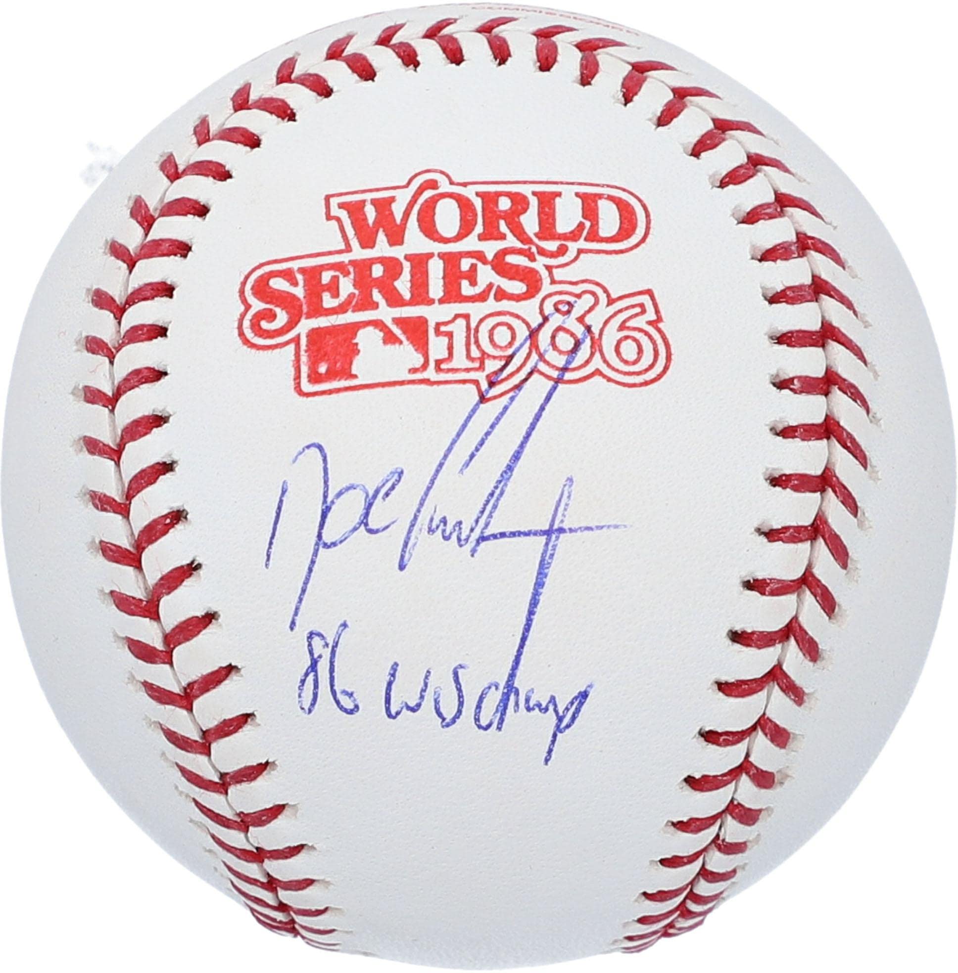 Dwight Gooden New York Mets Autographed 1986 World Series Logo Baseball with 