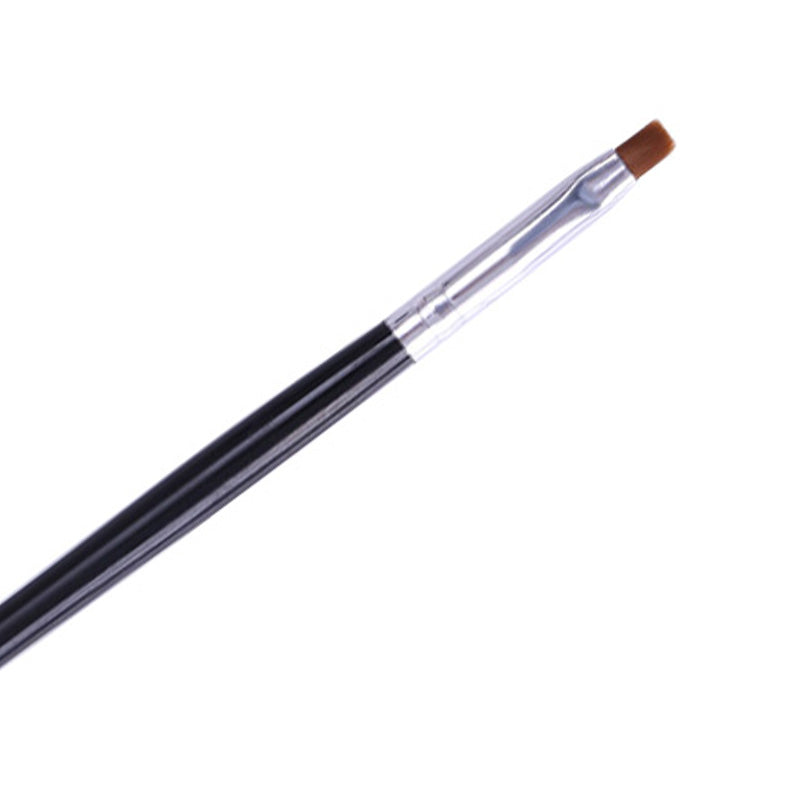 Professional Gel Nail Brush with Black/White Handle - Size #6 for Acrylic & Gel Nail Art - Perfect for DIY Manicures & Salon Nail Extensions