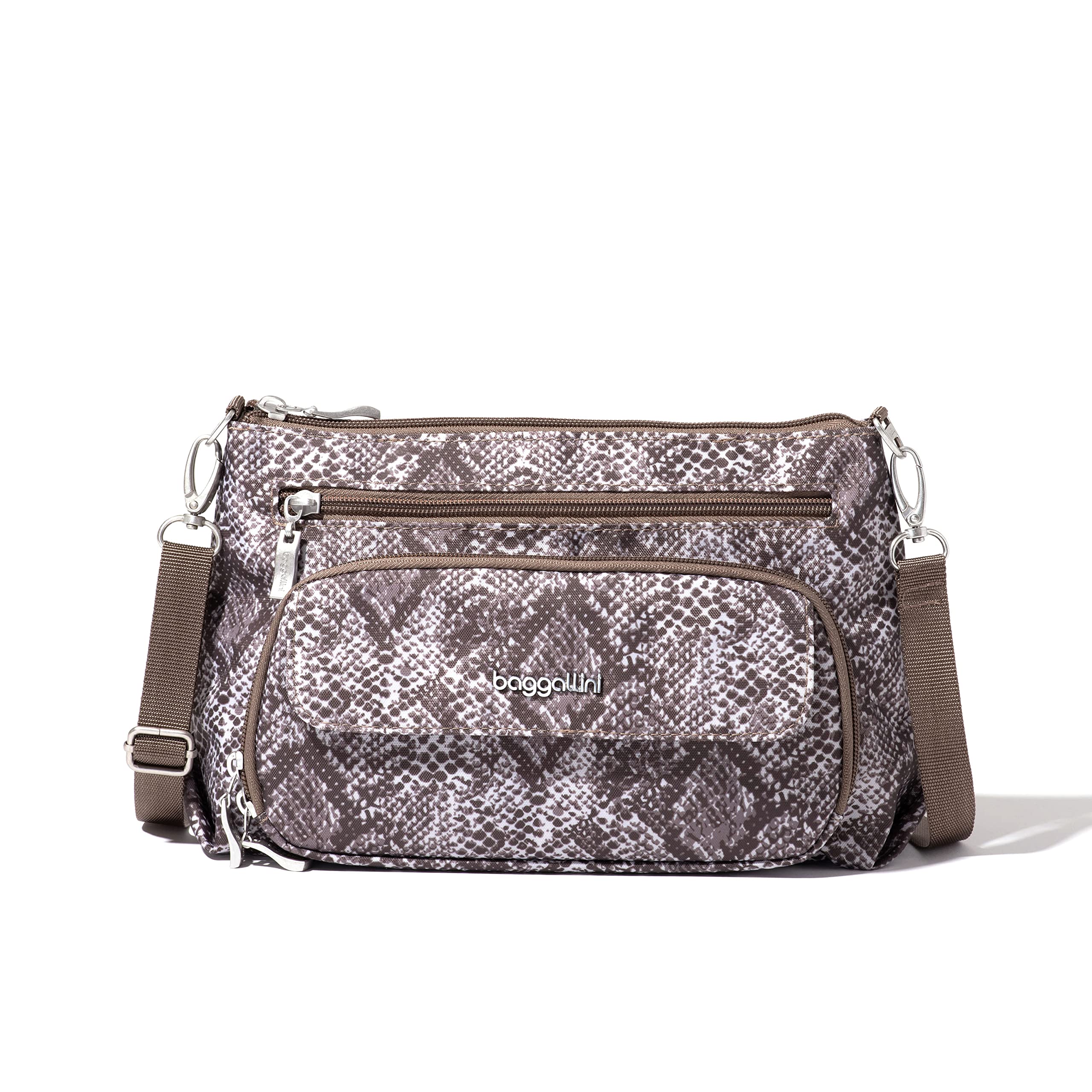 Baggallini Original RFID Everyday Crossbody Bag for Women - Anti-Theft Travel Purse with Credit Card Slots, Lightweight & Water-Resistant - Perfect for Commuting, Shopping, and Vacation