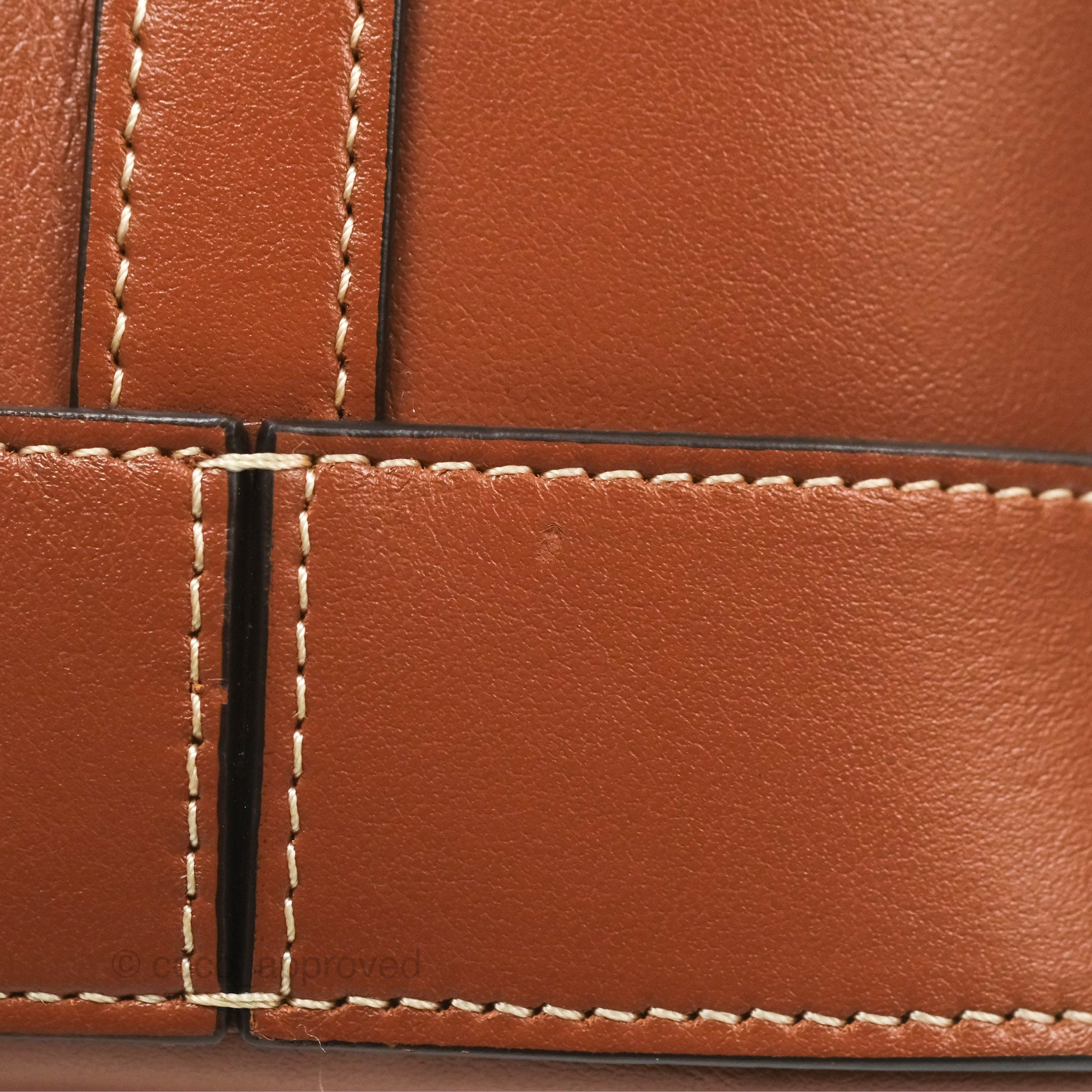 Celine Small Bucket Bag in Genuine Calfskin Leather - Triomphe Tan Crossbody Purse for Women | Perfect for Work, Travel & Everyday Use