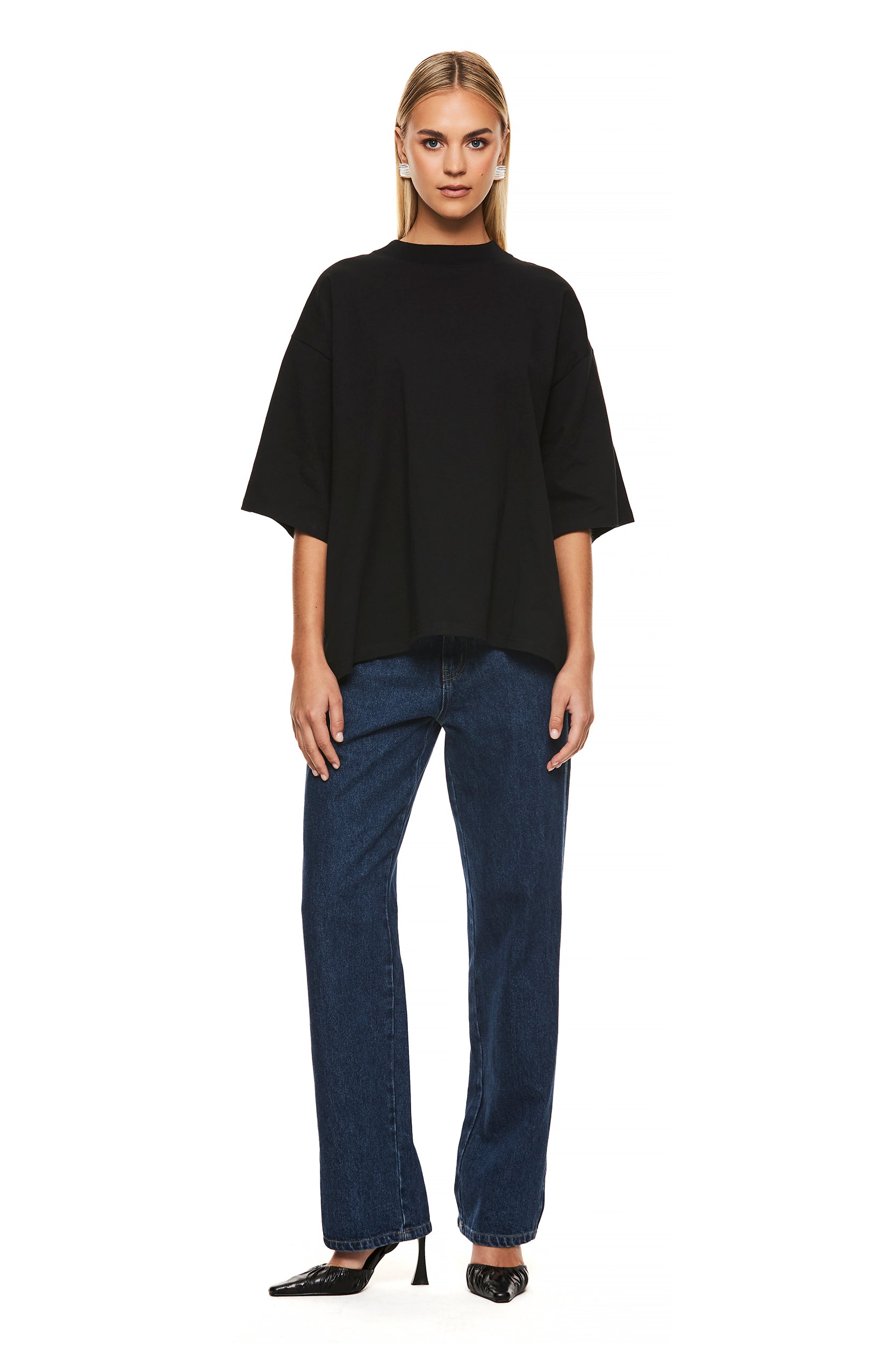 Premium Black Cotton T-Shirt for Men - THE ALEX - Soft Breathable Casual Tee | Perfect for Everyday Wear, Gym, and Street Style