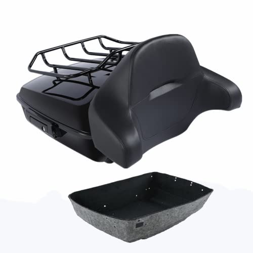 Gloss Black Trunk + Backrest + Luggage Rack