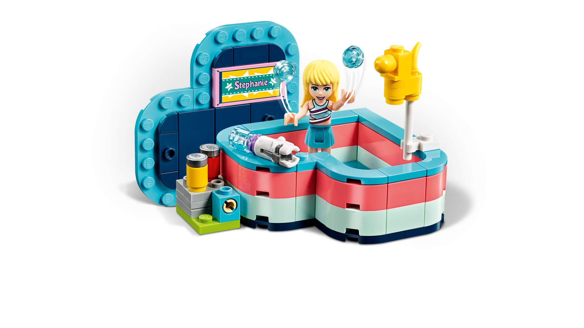 LEGO Friends Stephanie’s Summer Heart Box 41386 Building Kit (95 Pieces) - Creative Construction Toy for Kids, Perfect for Birthday Gifts & Summer Activities | STEM Learning, Imaginative Play