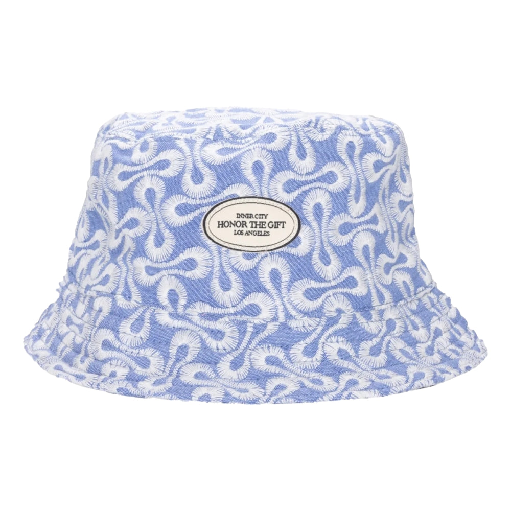 HONOR THE GIFT Infinity Bucket Hat for Men & Women - Adjustable Sun Hat for Outdoor Activities, Beach, Fishing & Hiking - Blue Cotton UV Protection Hat