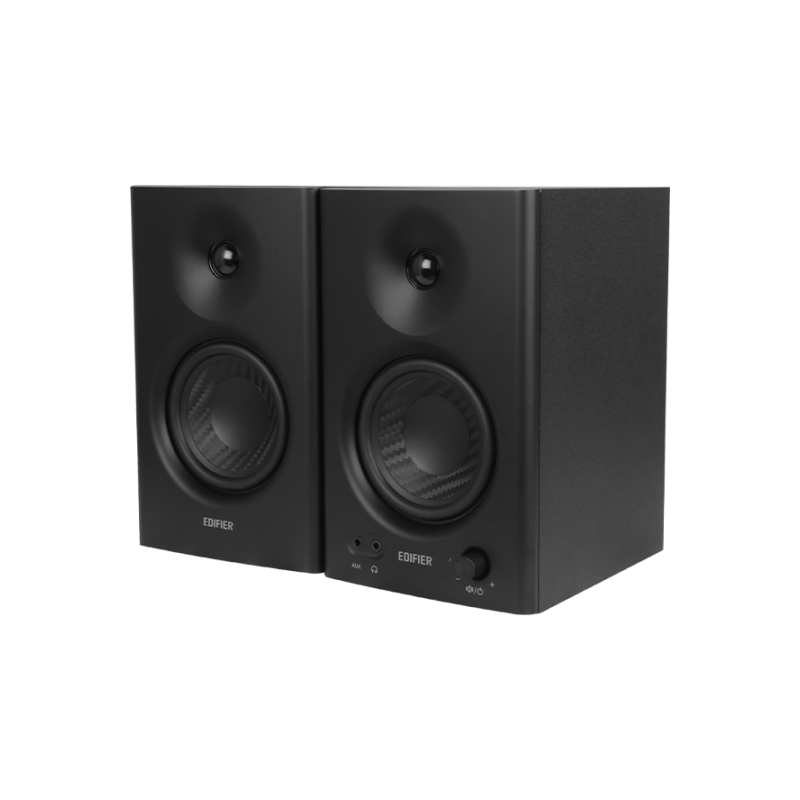 Edifier MR4 Black 42W Powered Studio Monitor Speakers - Professional Audio for Home Recording, Music Production & Gaming