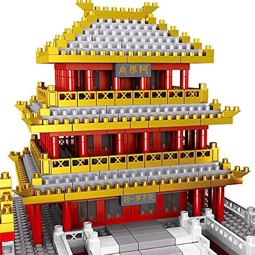 Epang Palace Architecture Model Kit - 5184Pcs Ancient Chinese Street Scene Nano Building Blocks, Collectible Construction Set for Adults & Kids (Not Lego Compatible) - Perfect for Home Decoration, Gift Giving & Historical Display