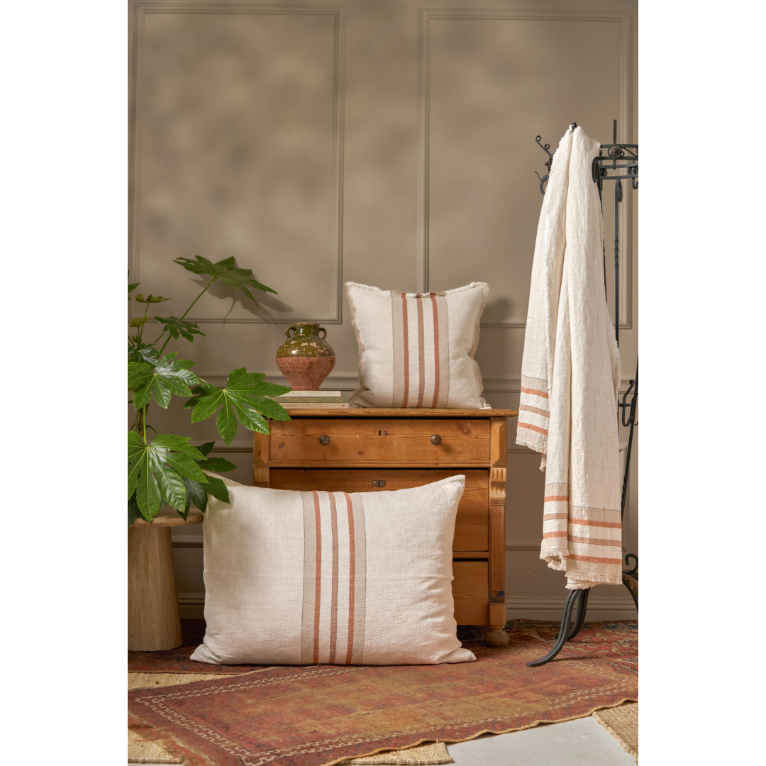 Beck 20x20 Inch Decorative Throw Pillow with Insert - Perfect for Sofa, Bed & Home Decor