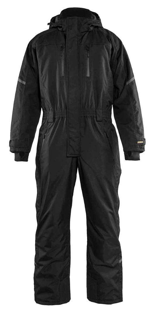 Blaklader D120 Winter Work Overalls for Men - Heavy Duty Black Workwear (Size 47S UK) - Ideal for Construction, Carpentry & Outdoor Winter Jobs