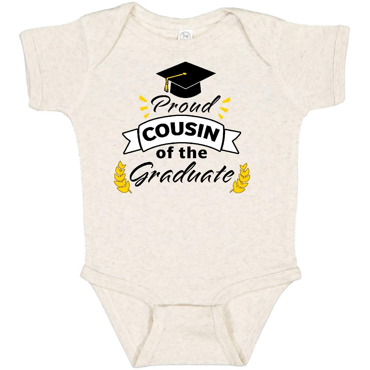 Inktastic Proud Cousin of The Graduate Baby Bodysuit - Cute Family Graduation Gift for Infants & Toddlers - Perfect for Graduation Parties, Photo Shoots & Celebrations