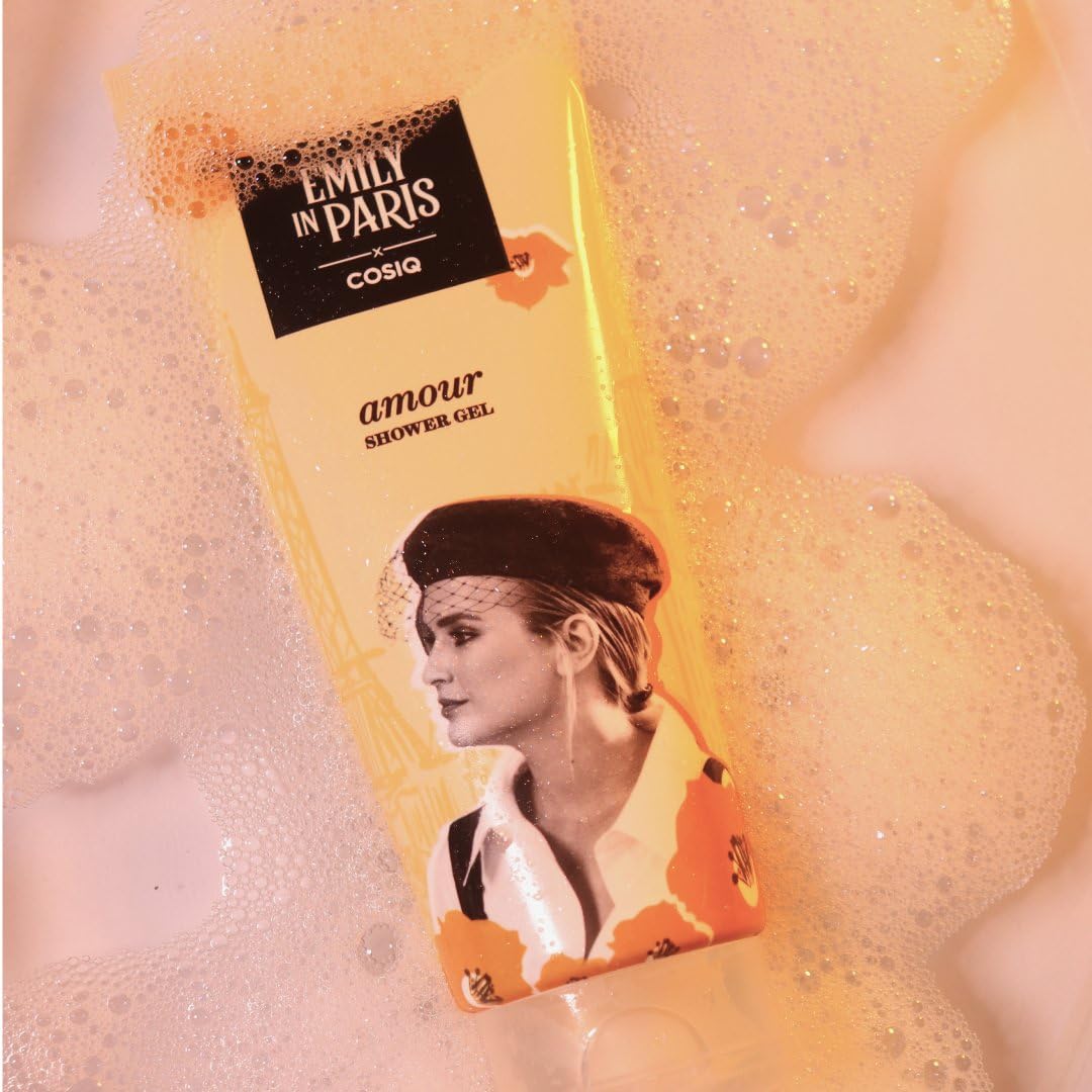 Cos-IQ Emily In Paris Camille’s Amour Body Wash for Women – 24/7 Long Lasting Floral Fruity Gourmand Scent | Paraben & Soap Free for Glowing Skin | 200ml | Perfect for Daily Shower, Spa Days & Gift Sets