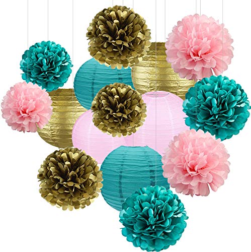 Pinks/Teal/Gold