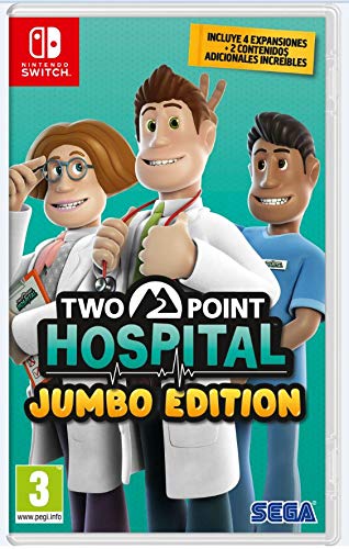 Two Point Hospital Jumbo Edition for Nintendo Switch - Complete Bundle with All DLCs | Perfect for Simulation Game Lovers & Hospital Management Fans | Great for Home Entertainment & Travel Gaming