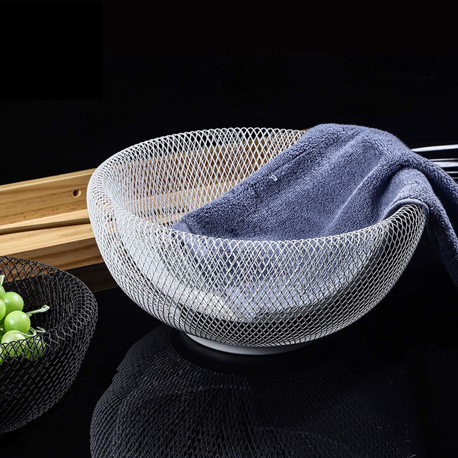 Metal Wire Fruit Basket - Kitchen Counter & Table Decor for Fruits, Snacks