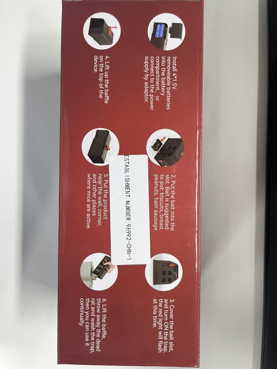 2024 Rechargeable Electric Mouse Trap Zapper - Humane Battery Operated Rat Trap with Anti-Escape Baffle for Indoor & Outdoor Use - Effective Rodent Control for Home, Garage, Basement and Yard (Eco-Friendly & Reusable) - Perfect for Kitchen Pantry Protection, Attic Rodent Removal and Garden Pest Control