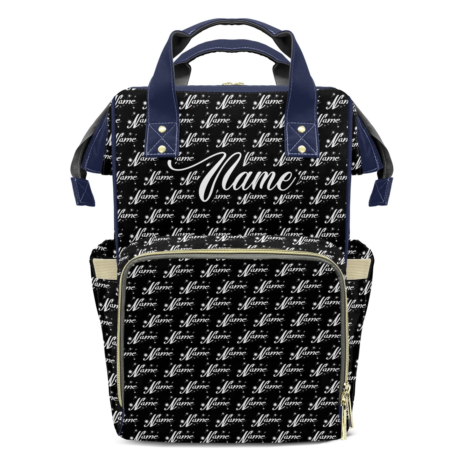 Custom Personalized Baby Diaper Backpack with Name - Large Capacity Waterproof Travel Diaper Bag for Moms & Dads - Multifunctional Baby Gear for Girls & Boys | Perfect for Daycare, Travel & Family Outings