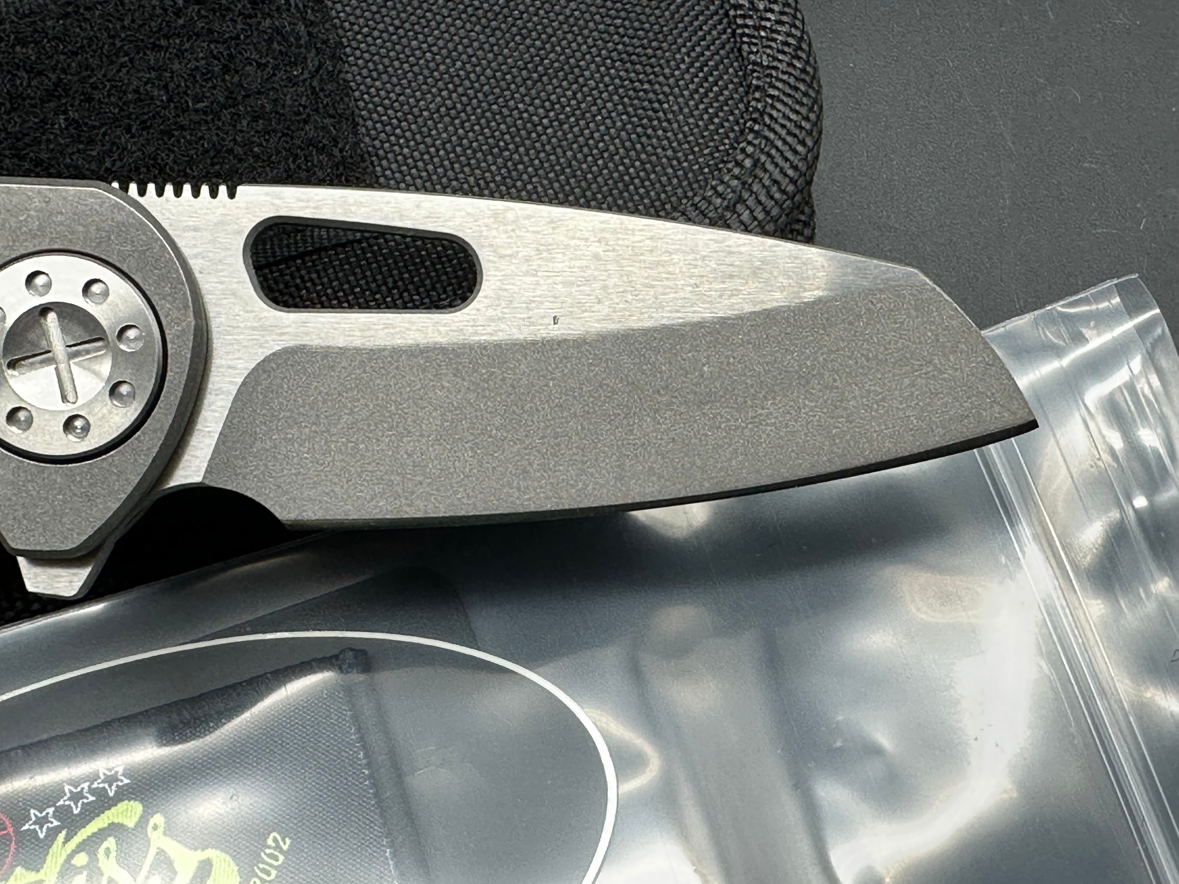 Premium Curtiss Custom Knives F3LT Wharny Flipper - Two-Tone CPM S45VN Wharncliffe Blade | EDC Pocket Knife for Outdoor, Camping & Everyday Carry