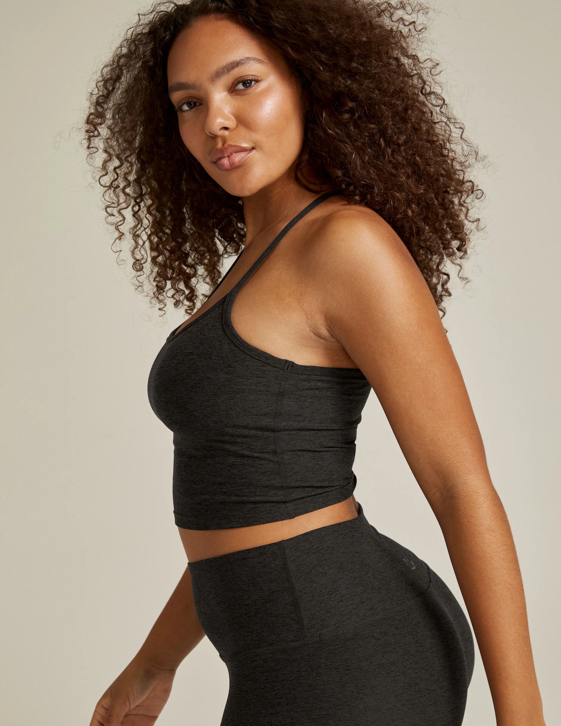 Beyond Yoga Spacedye Slim Racerback Cropped Tank Top for Women - Soft Workout & Lounge Wear for Yoga, Gym & Casual Outfits