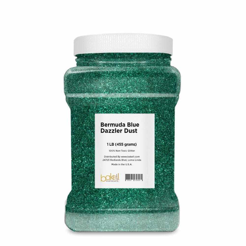 Premium Bermuda Blue Dazzler Dust® Glitter - Bulk Size for Crafts, DIY Projects & Nail Art | High-Quality Cosmetic Grade Glitter for Body, Face & Hair Decoration