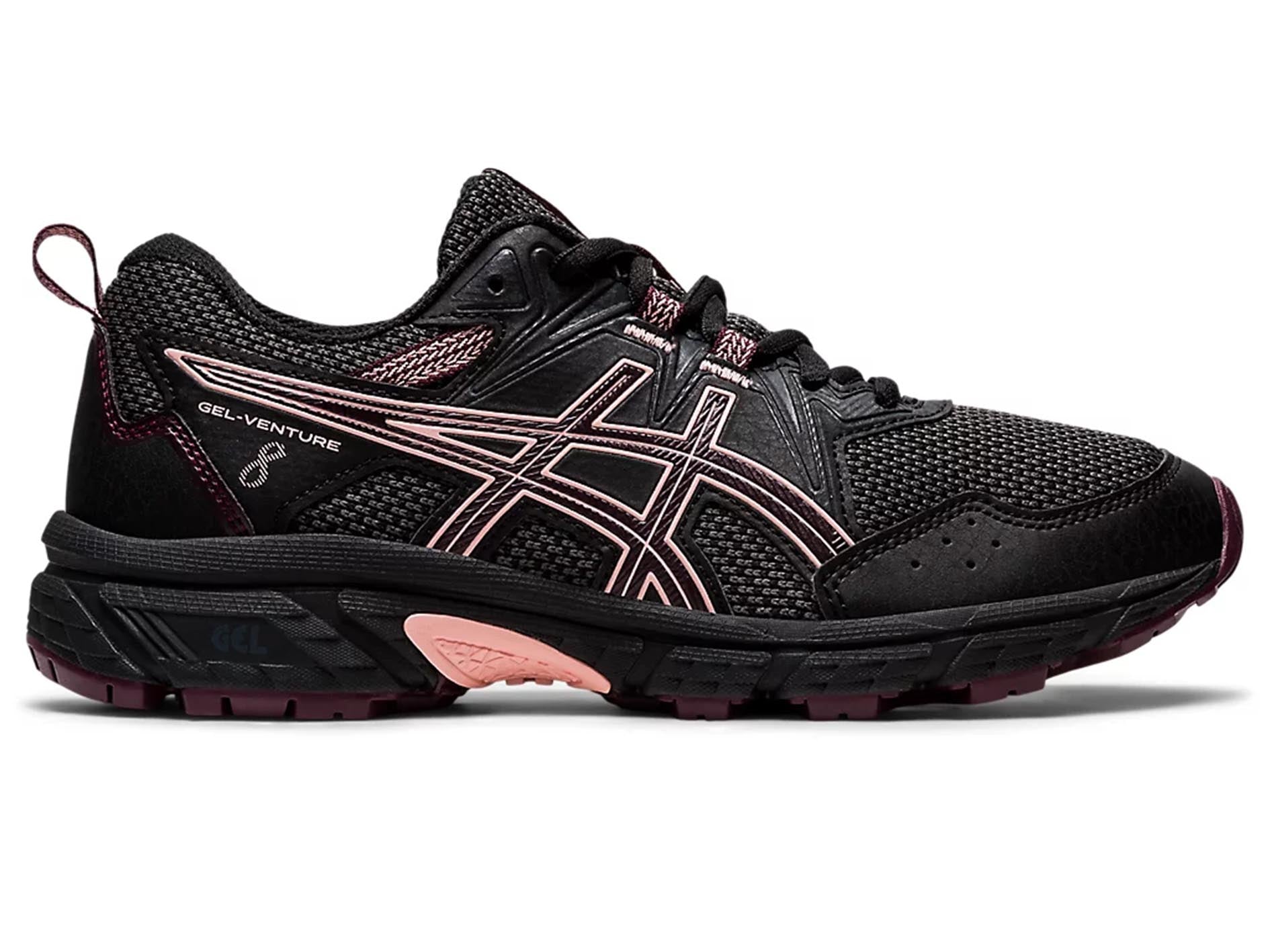 ASICS Junior Gel Venture 8 GS Running Shoes for Kids - Black/White (1014A141-006) | Lightweight Trail Running Sneakers for Boys & Girls | Perfect for School Sports, Outdoor Activities & Daily Wear