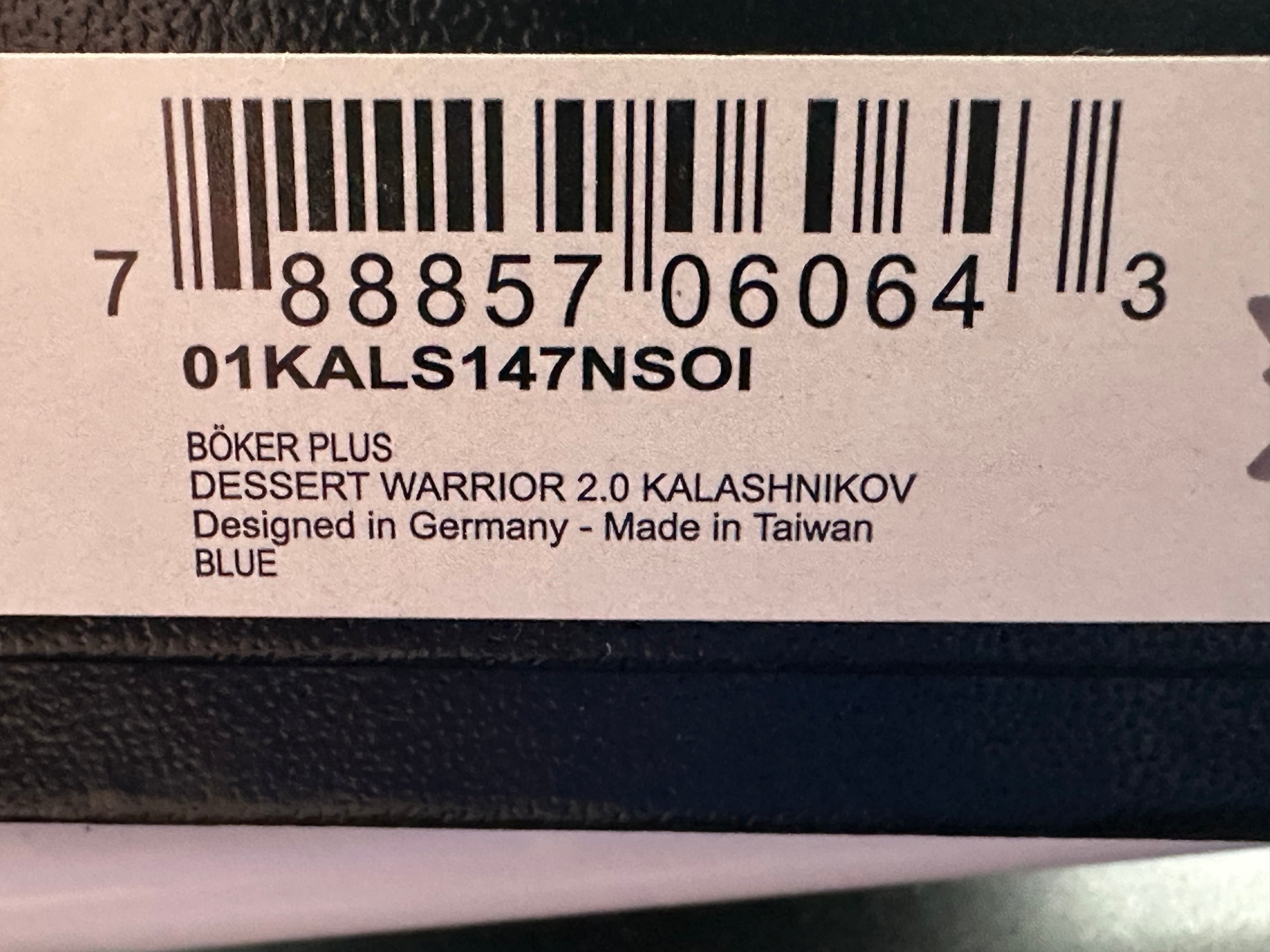 Boker Dessert Warrior Auto Knife - Blue Blade, Like New Condition with Original Box - Perfect for Camping, Hiking & Everyday Carry (EDC)