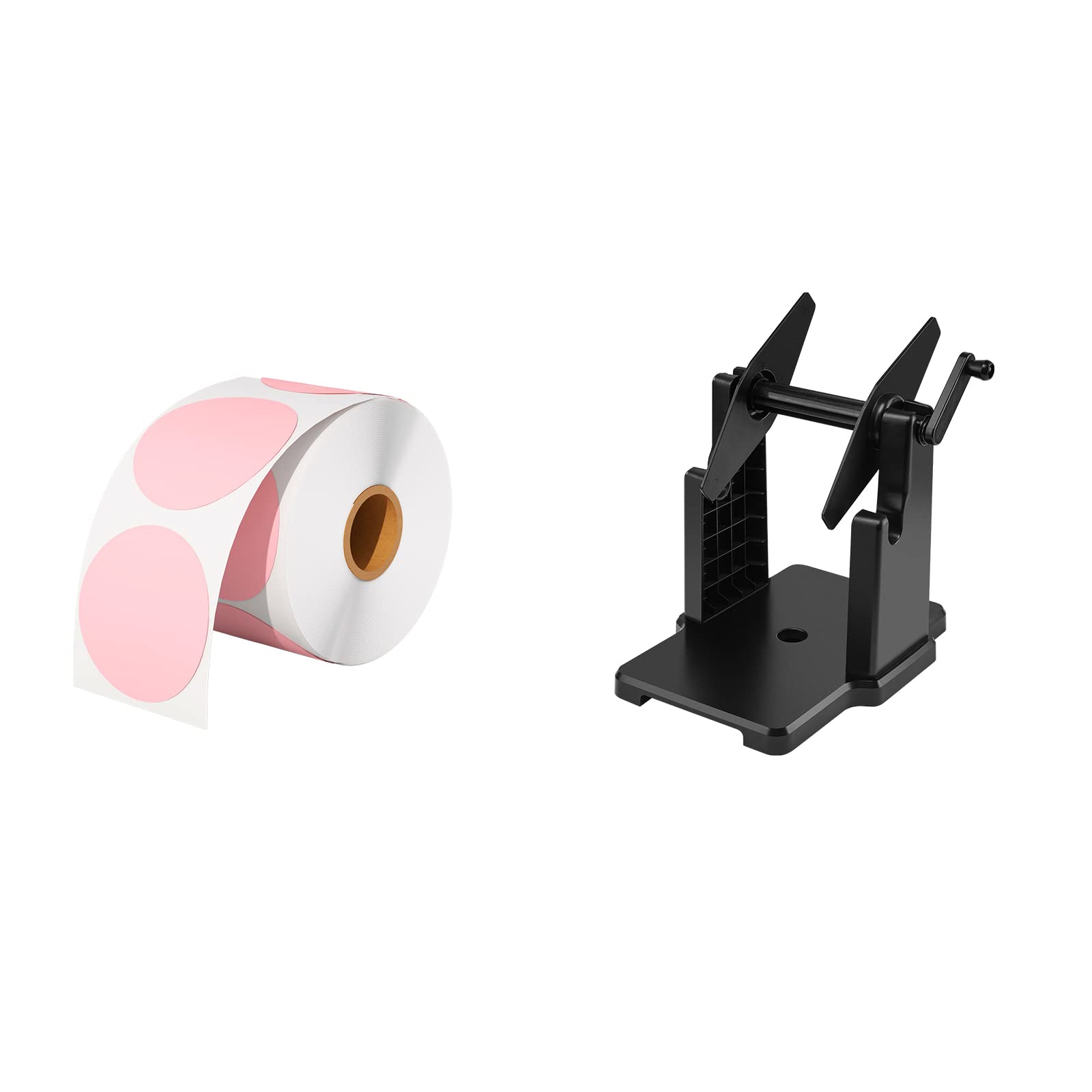 MUNBYN 2-in-1 External Label Holder & Fan-Fold Stack Paper Organizer - Compatible with Thermal Label Printers for Shipping, Packaging & Warehouse Use