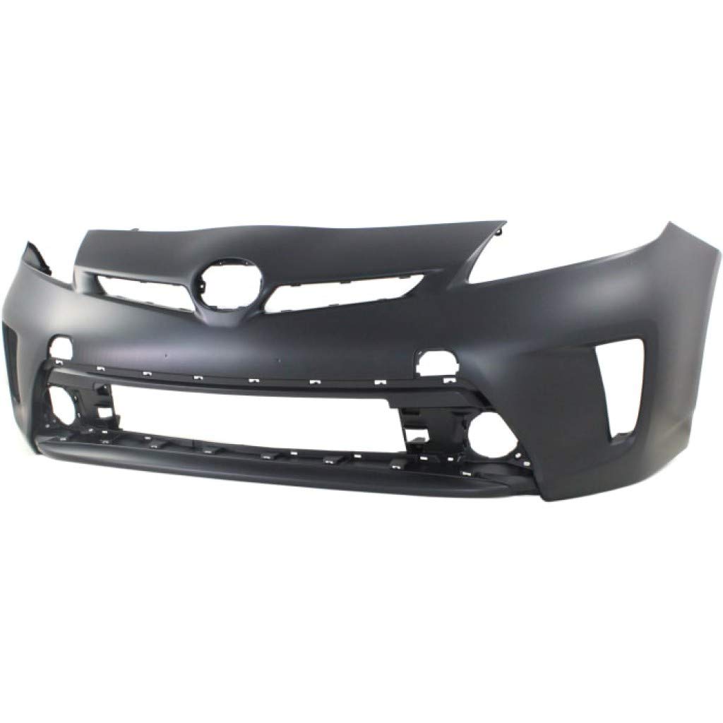 2012-2015 Toyota Prius & Prius Plug-In Front Bumper Cover Replacement - Primed & Ready for Paint | CAPA Certified (TO1000394) | Perfect Fit for 5211947934 | Ideal for Collision Repair & Car Restoration Projects