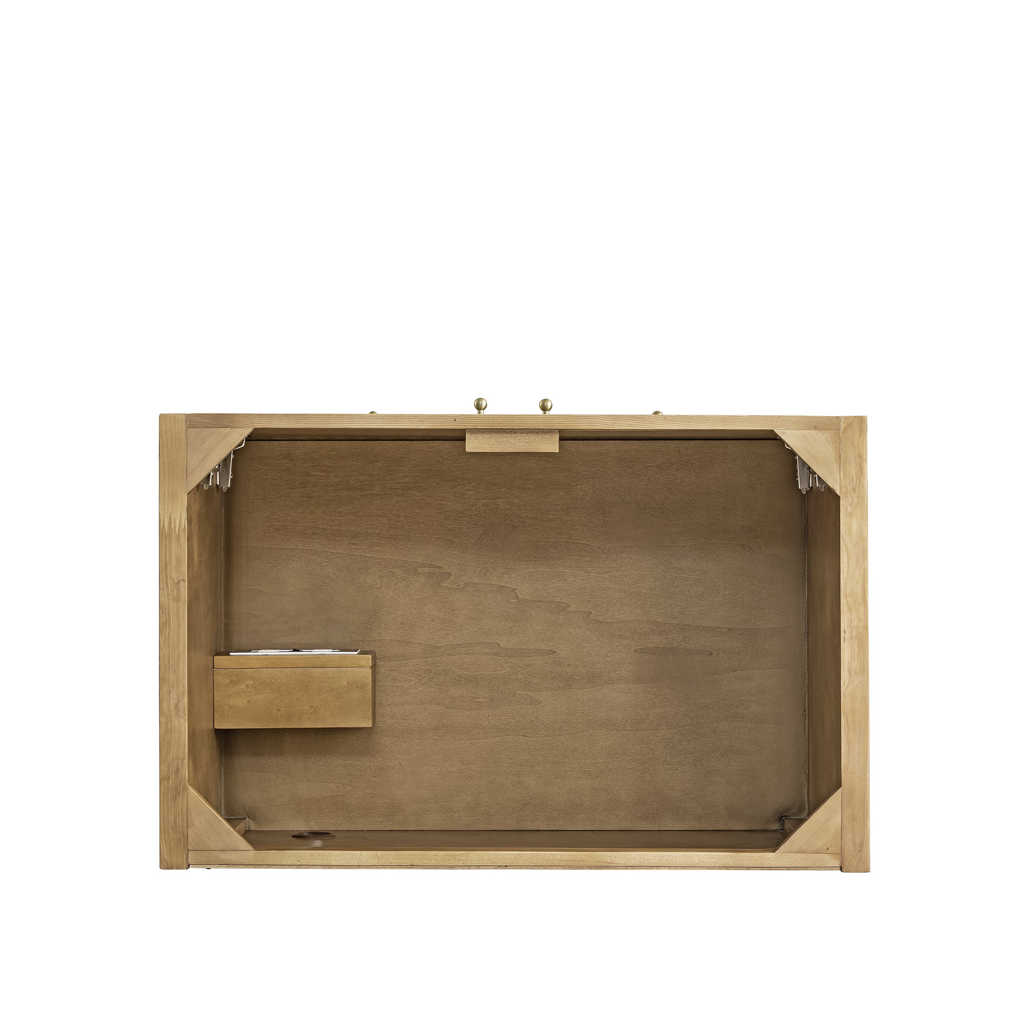 Hudson 36 Inch Single Bathroom Vanity in Light Natural Oak - Modern Farmhouse Style for Small Bathrooms & Powder Rooms