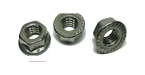 2,000 Pcs 5/16-18 Stainless Steel Hex Flange Lock Nuts Serrated Bulk Box - HC-MK90-32393042 | Heavy Duty Fasteners for Automotive, Machinery & Construction Projects