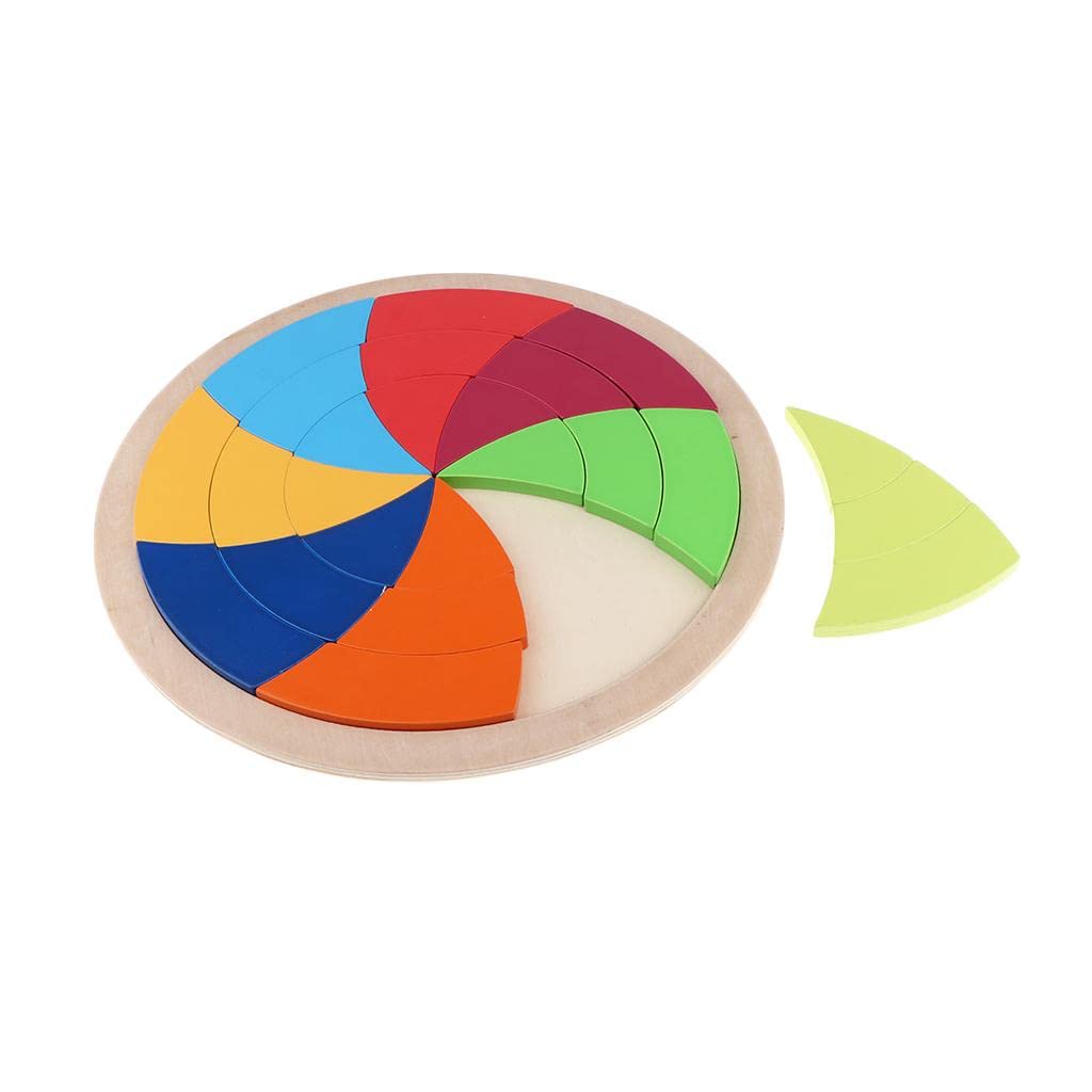 ATORSE® Wooden Colorful Tangram Puzzle - Educational Jigsaw Toy for Kids & Toddlers | Brain Teaser, Learning Game, Montessori Toy | Perfect for Preschool, Birthday Gifts & Family Game Night
