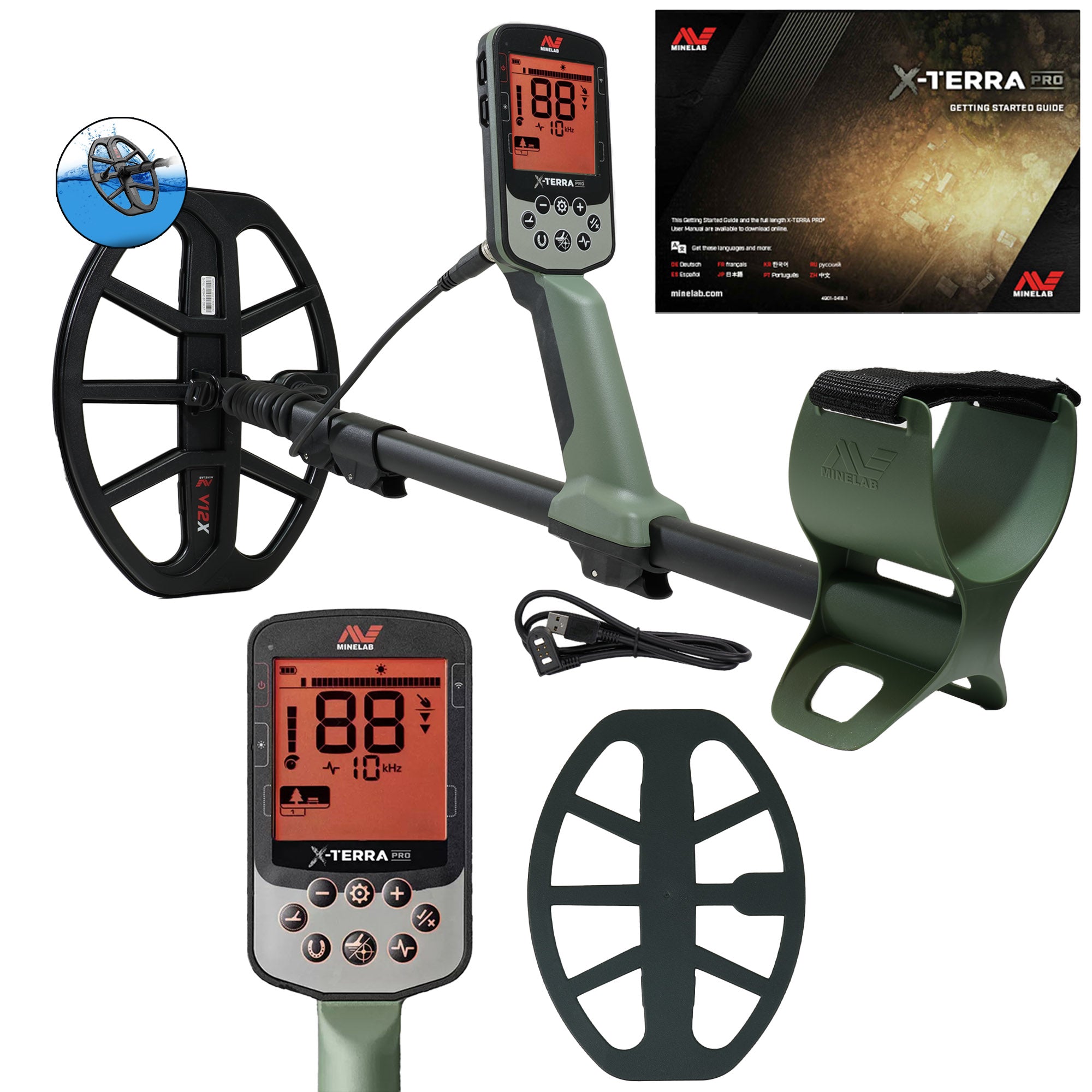 Minelab X TERRA PRO Metal Detector with ML 85 Wireless Headphones - Professional Gold & Treasure Hunting Kit for Beach, Park & Outdoor Adventures