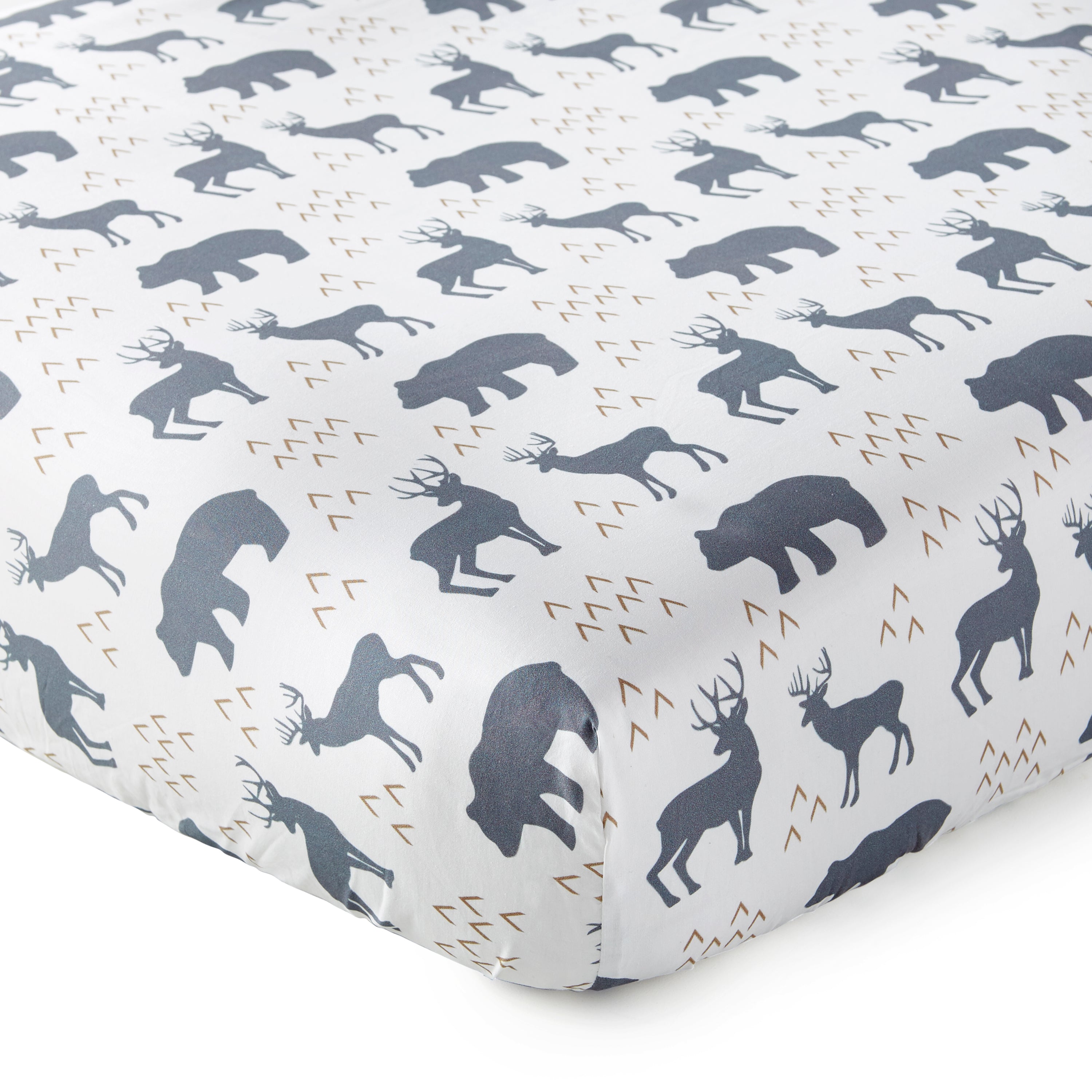 Logan Crib Fitted Sheet Set of 2 - Soft Baby Crib Sheets for Boys & Girls, Breathable Cotton Crib Mattress Cover (2 Pack) - Perfect for Nursery, Daycare & Travel