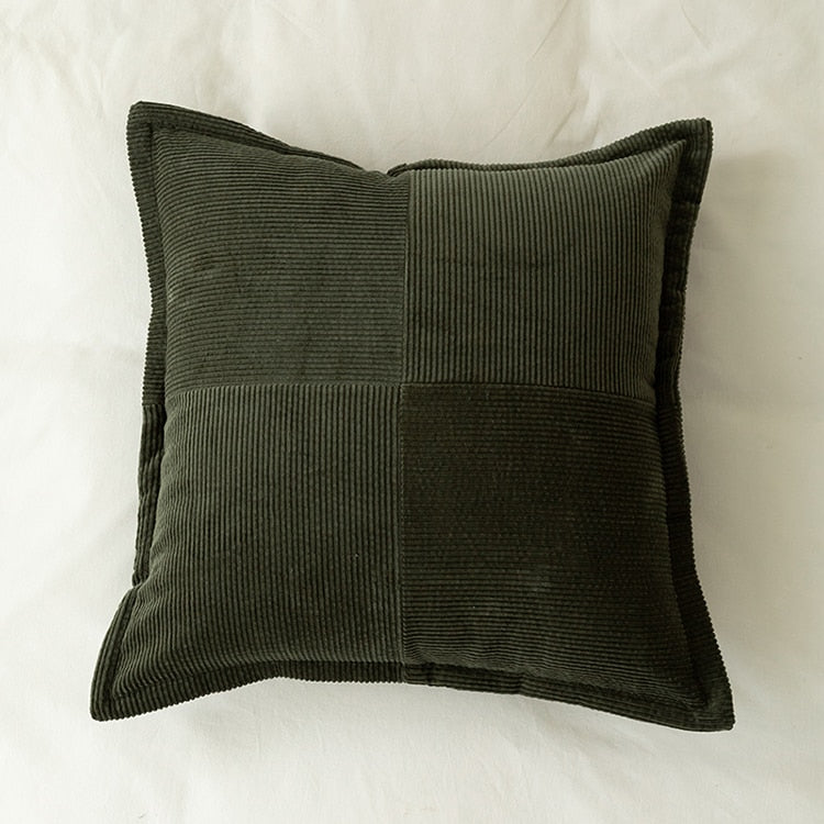 Premium Contrast Twill Solid Pillow Cover - Soft & Durable Decorative Cushion Case for Living Room, Bedroom, or Sofa - Home Decor Essentials