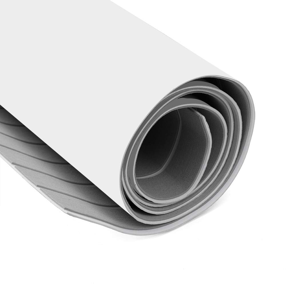 Non-Slip Self-Adhesive EVA Foam Boat Decking Sheet - Waterproof Faux Teak Marine Flooring for Yachts, RV & Boats | Perfect for Deck, Cockpit & Swim Platform Anti-Skid Protection