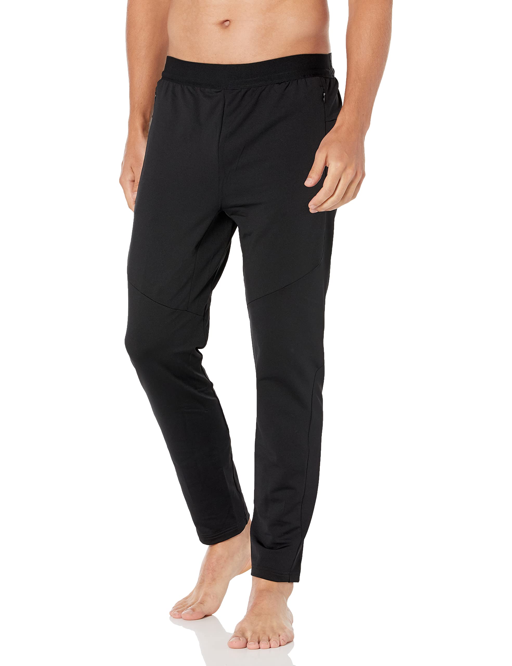 Adidas Men's Yoga Pants - Stretch Comfort Workout Pants for Gym, Running & Lounge Wear - Breathable & Moisture-Wicking Activewear (Black, Medium)