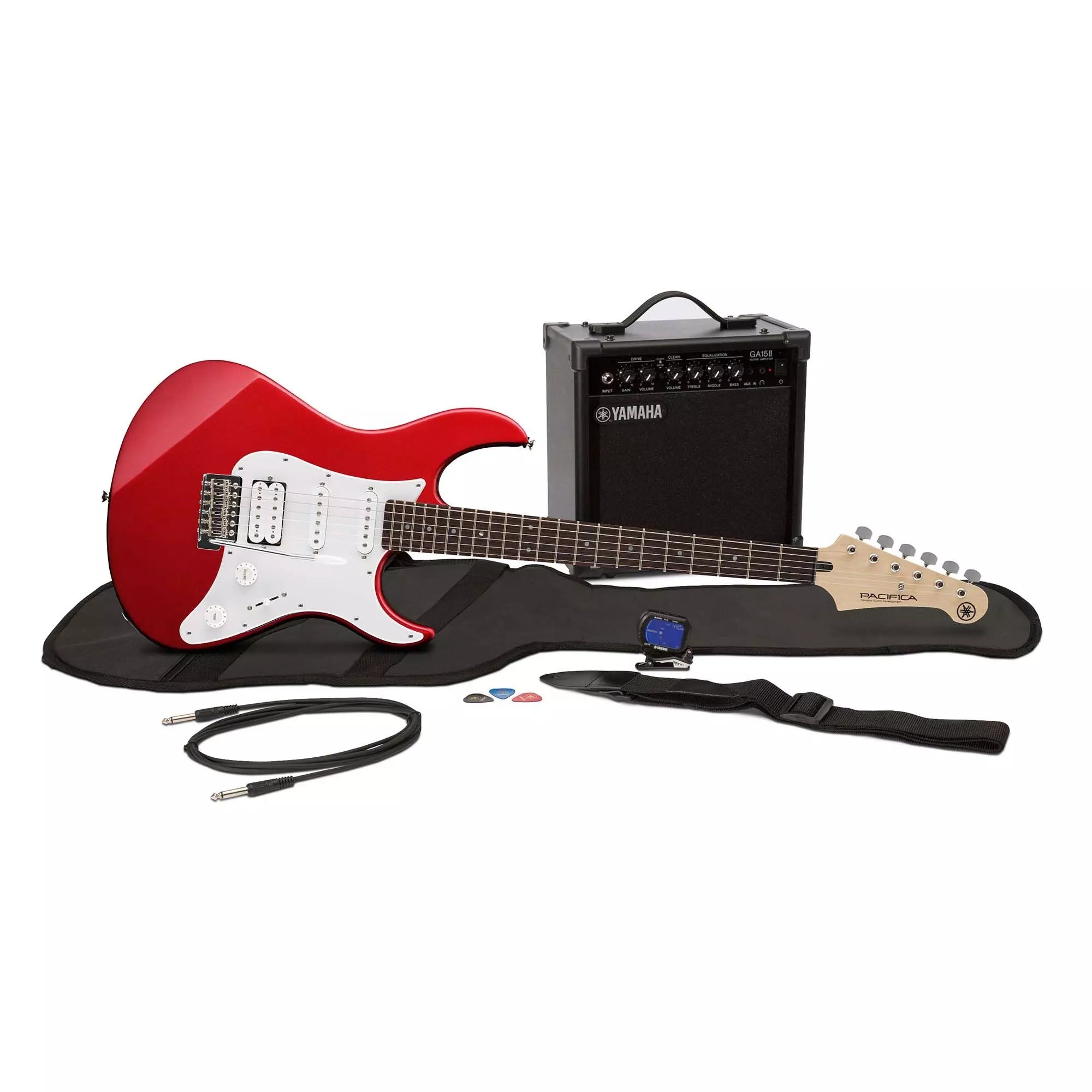 Yamaha GigMaker Electric Guitar Package - Red Metallic Finish | Complete Starter Kit for Beginners & Intermediate Players | Perfect for Live Performances, Studio Recording & Home Practice